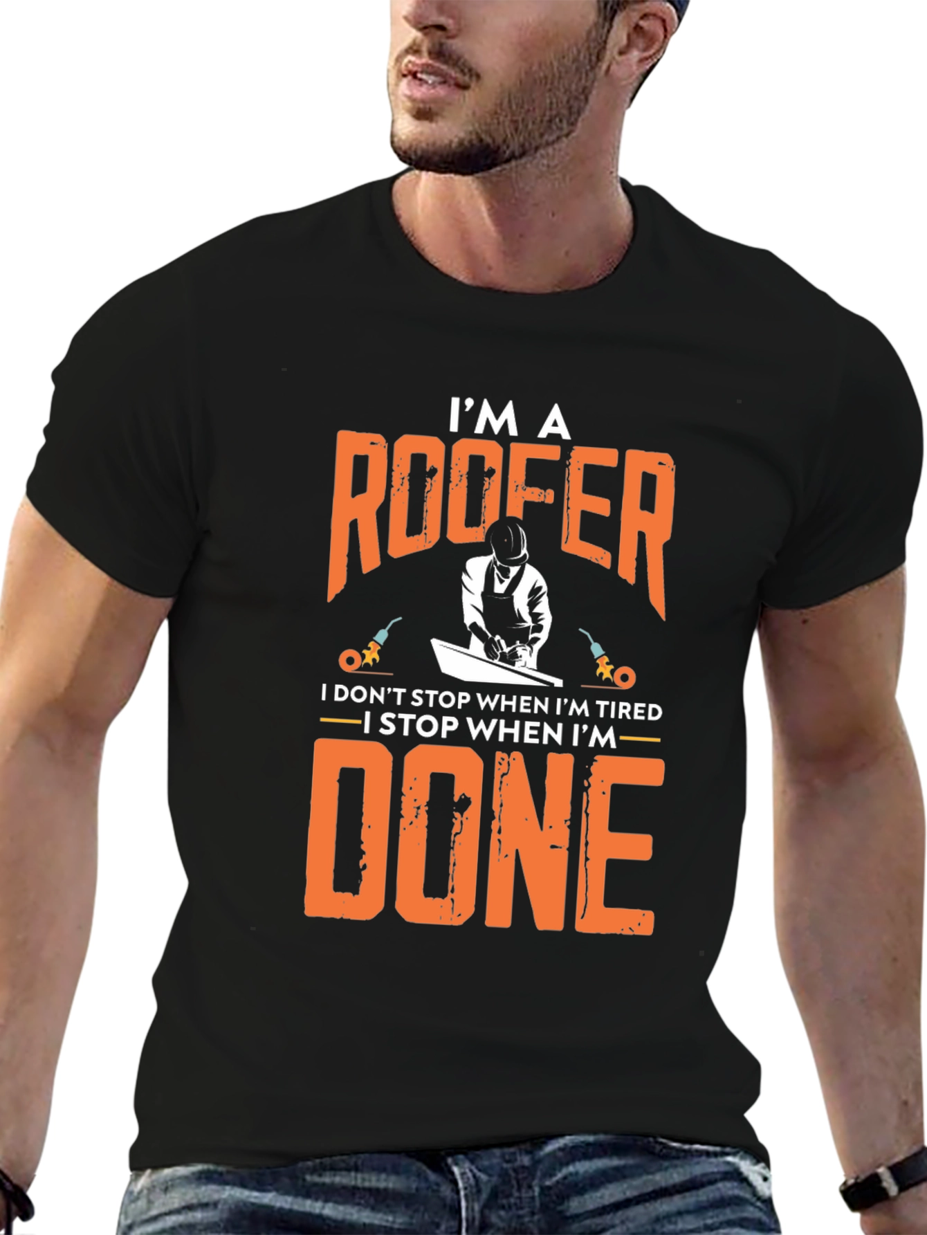 Im a Roofer Funny Graphic Tee Shirt