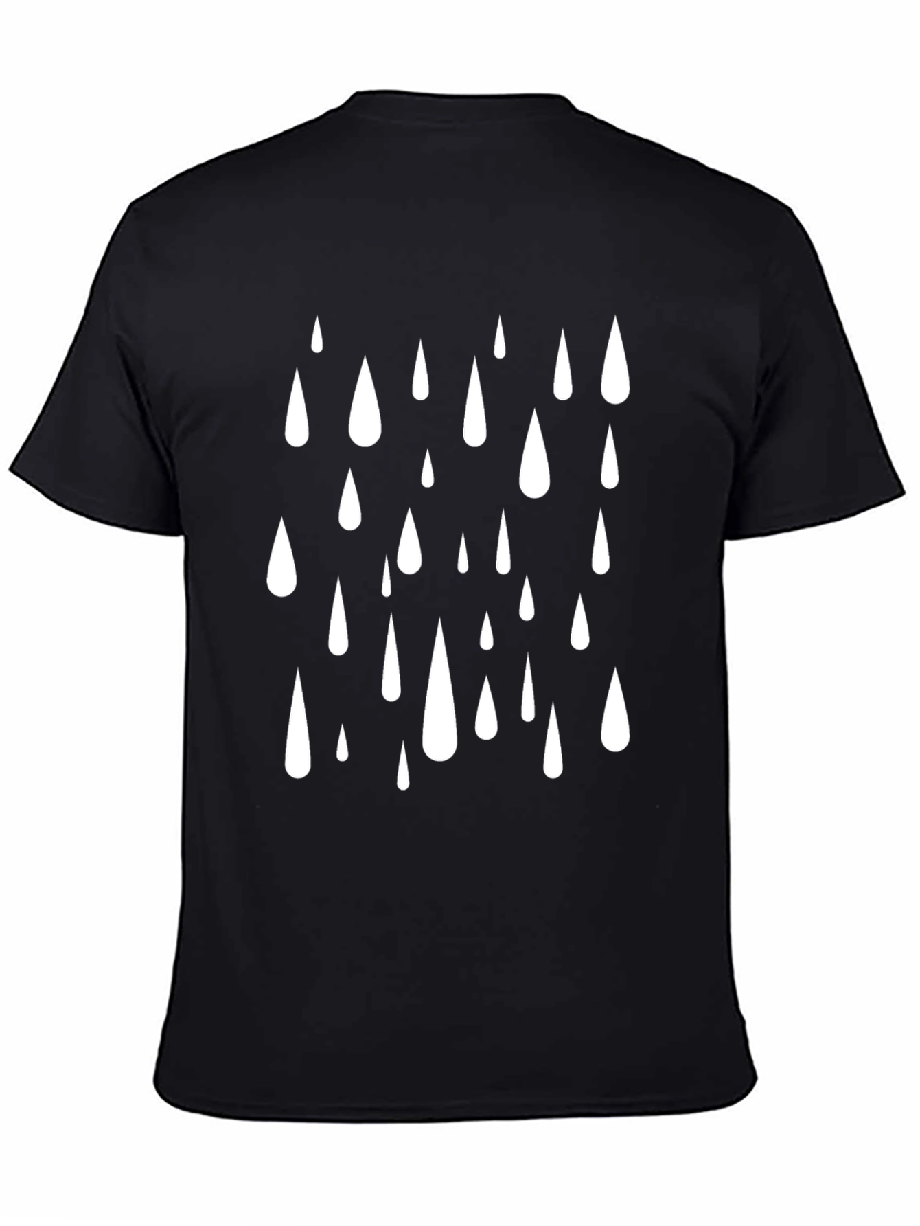 Raindrop Graphic Tee - Black