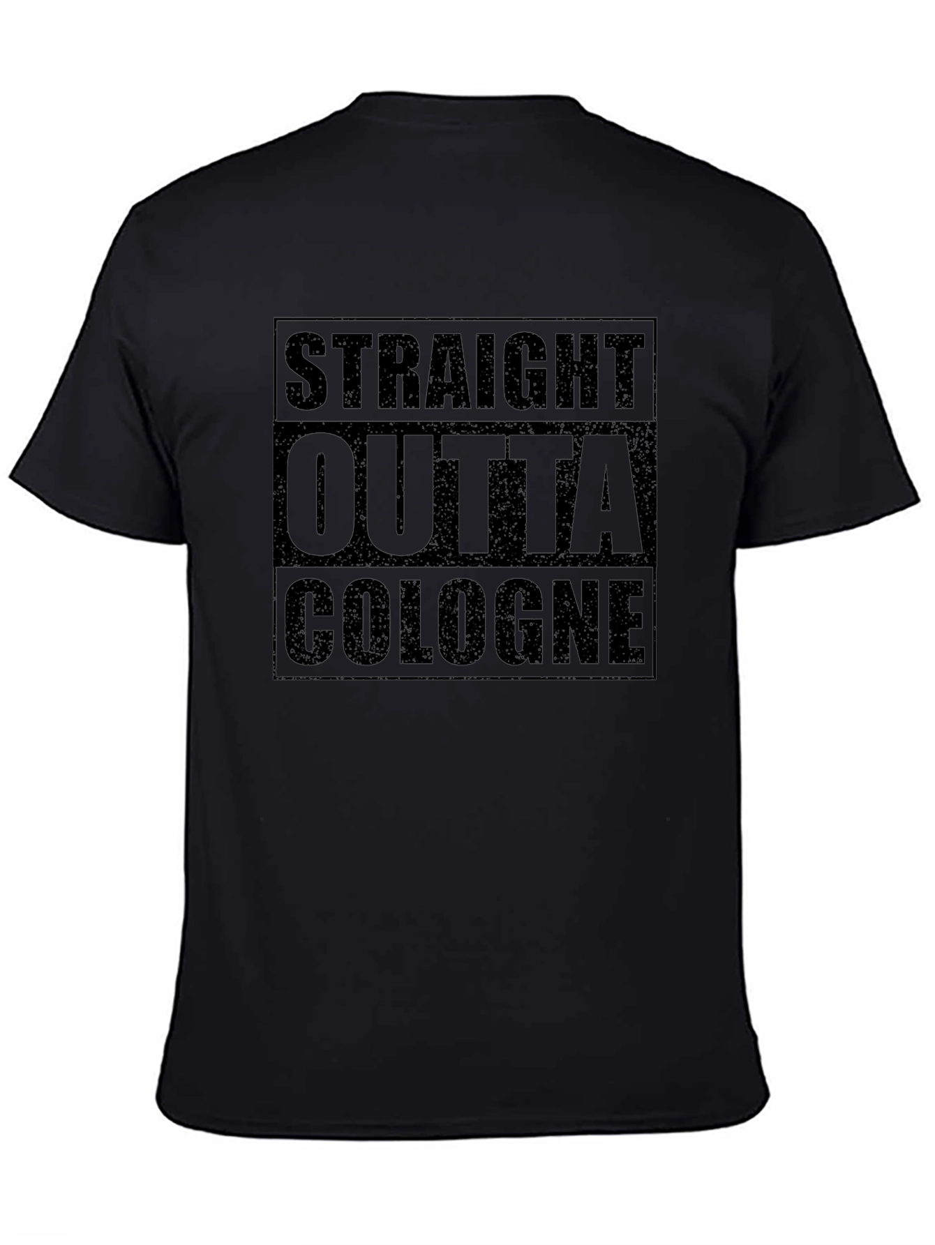 Straight Outta Cologne Graphic Tee - Black