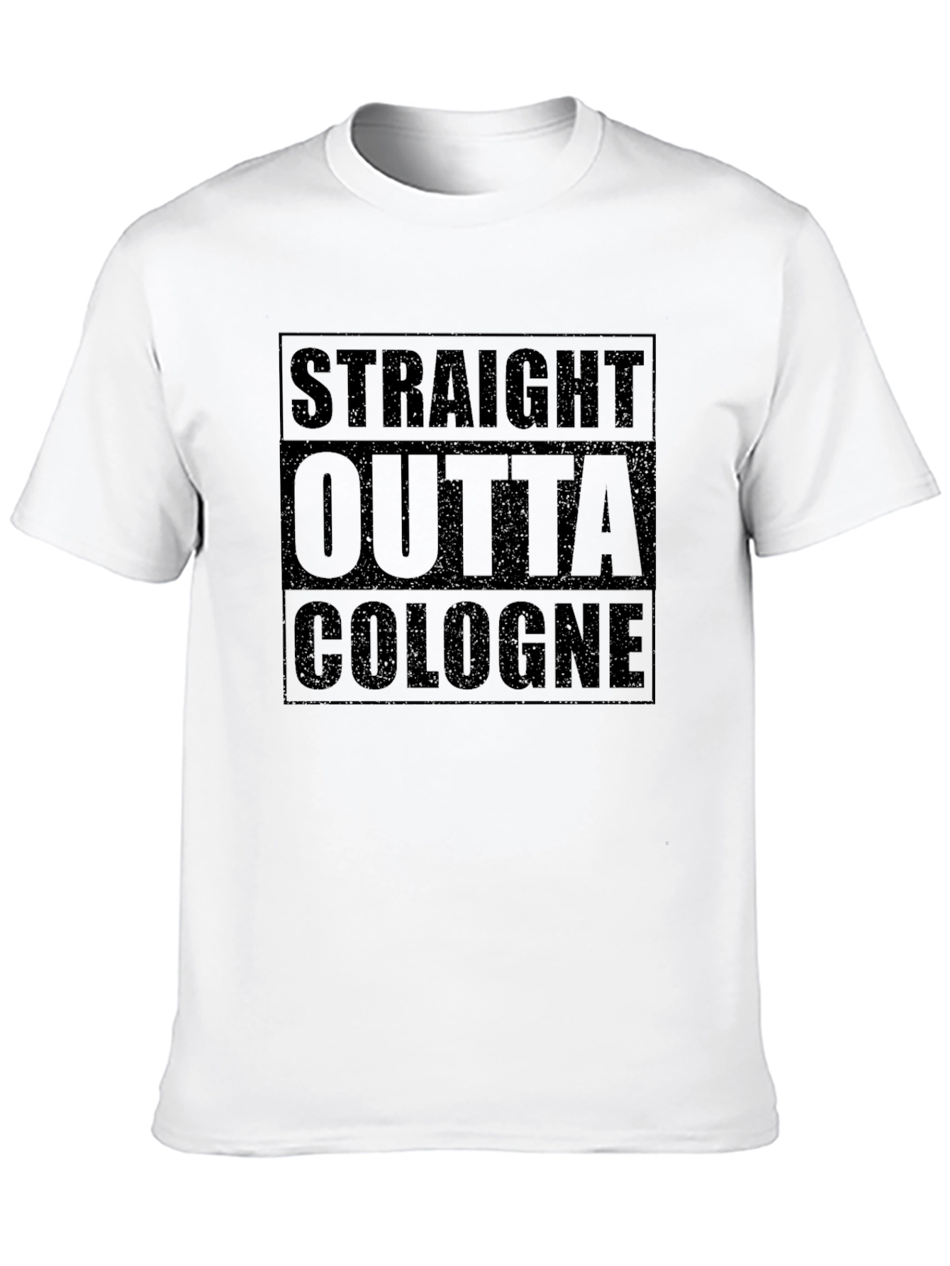 Straight Outta Cologne Graphic Tee - Black
