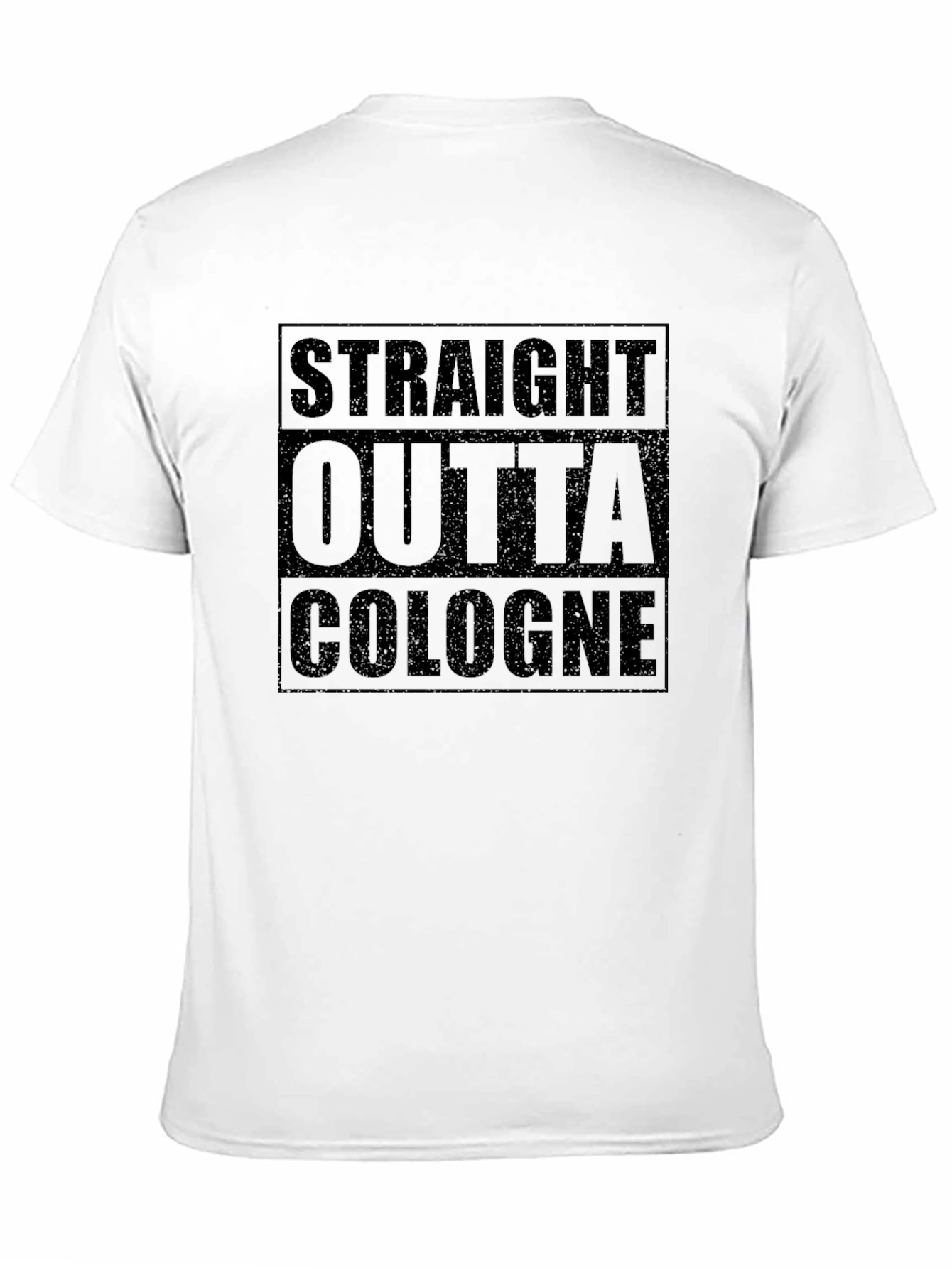 Straight Outta Cologne Graphic Tee - Black