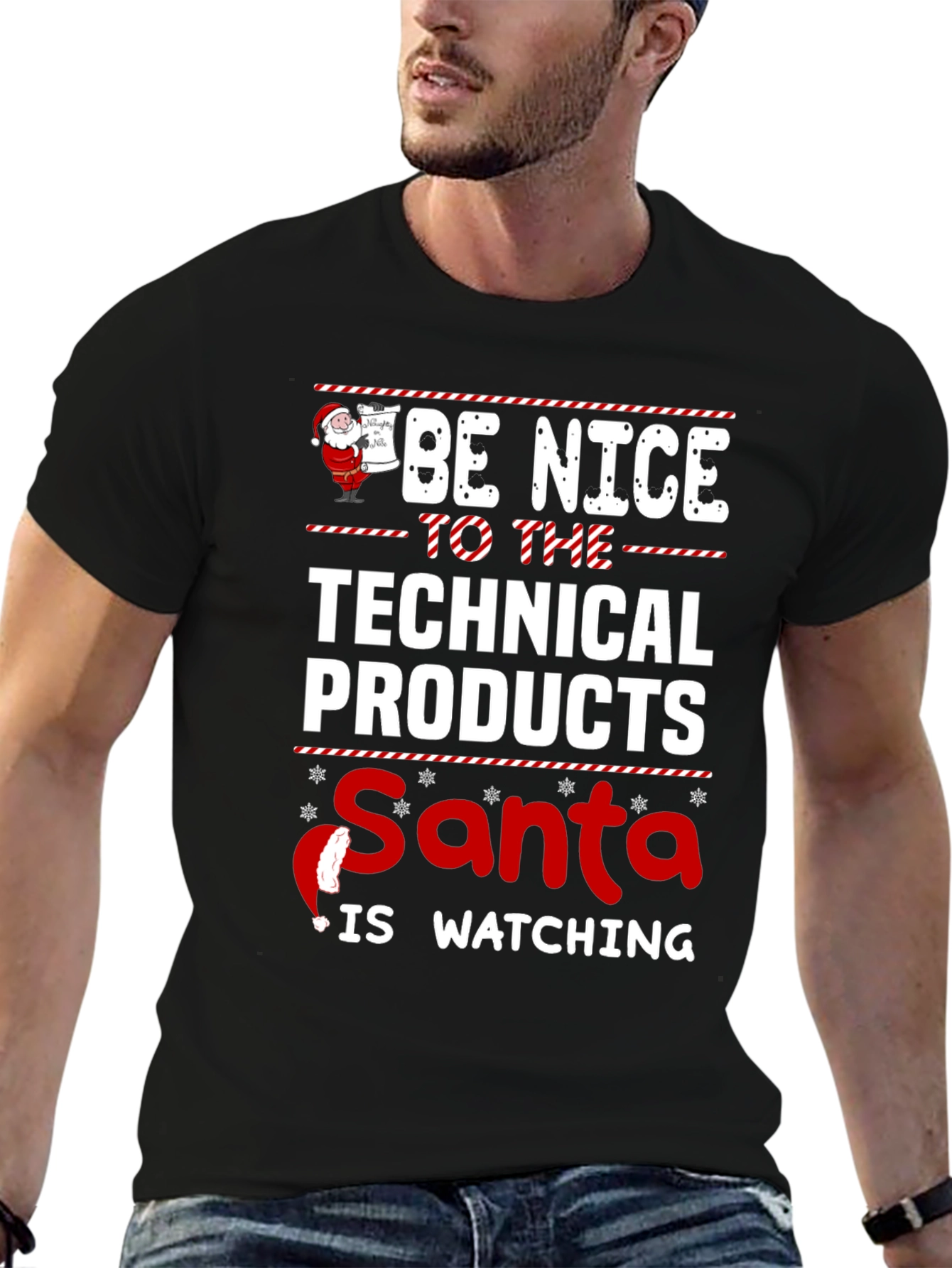 Technical Products Santa Watching T-Shirt