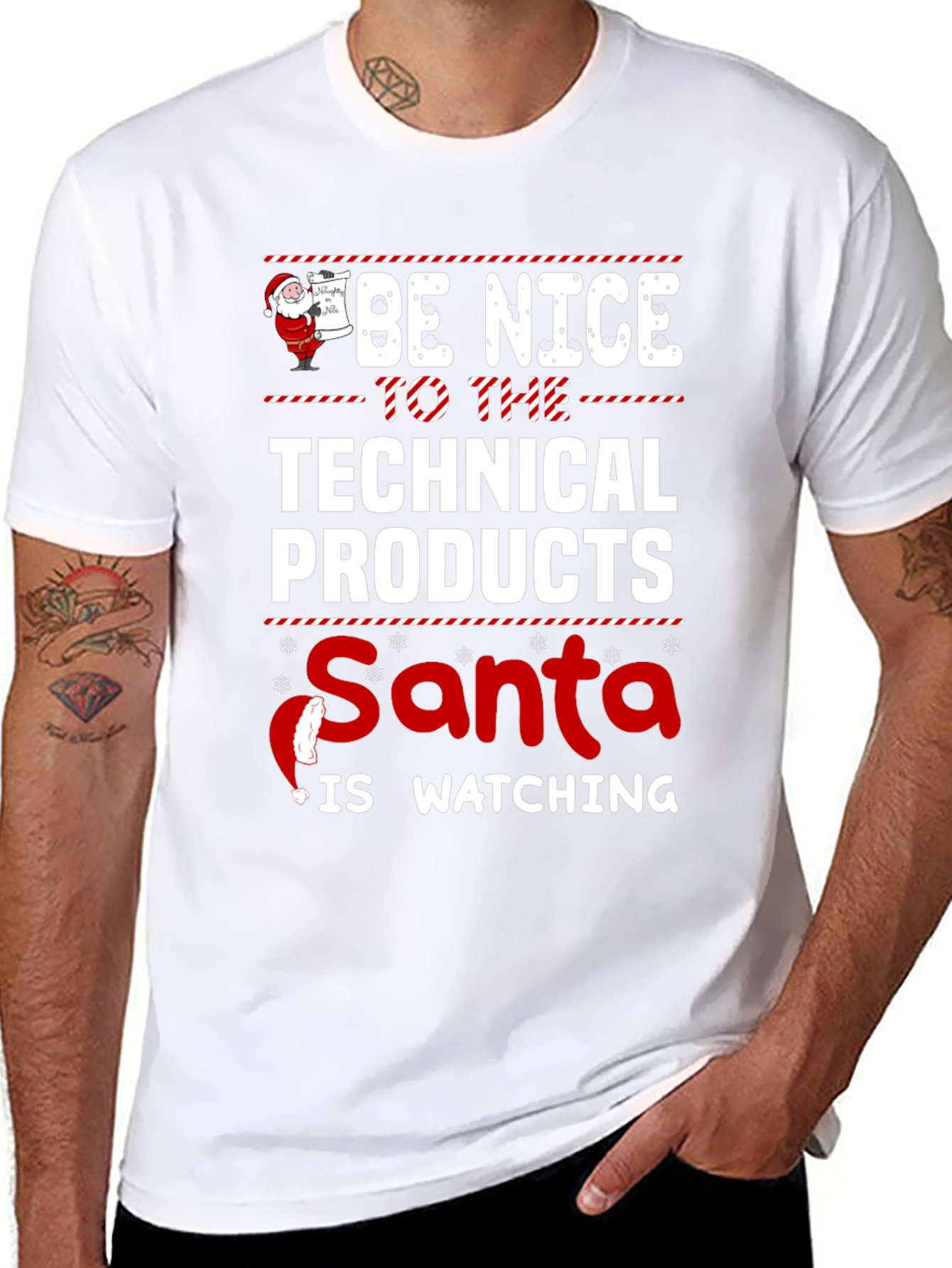 Technical Products Santa Watching T-Shirt