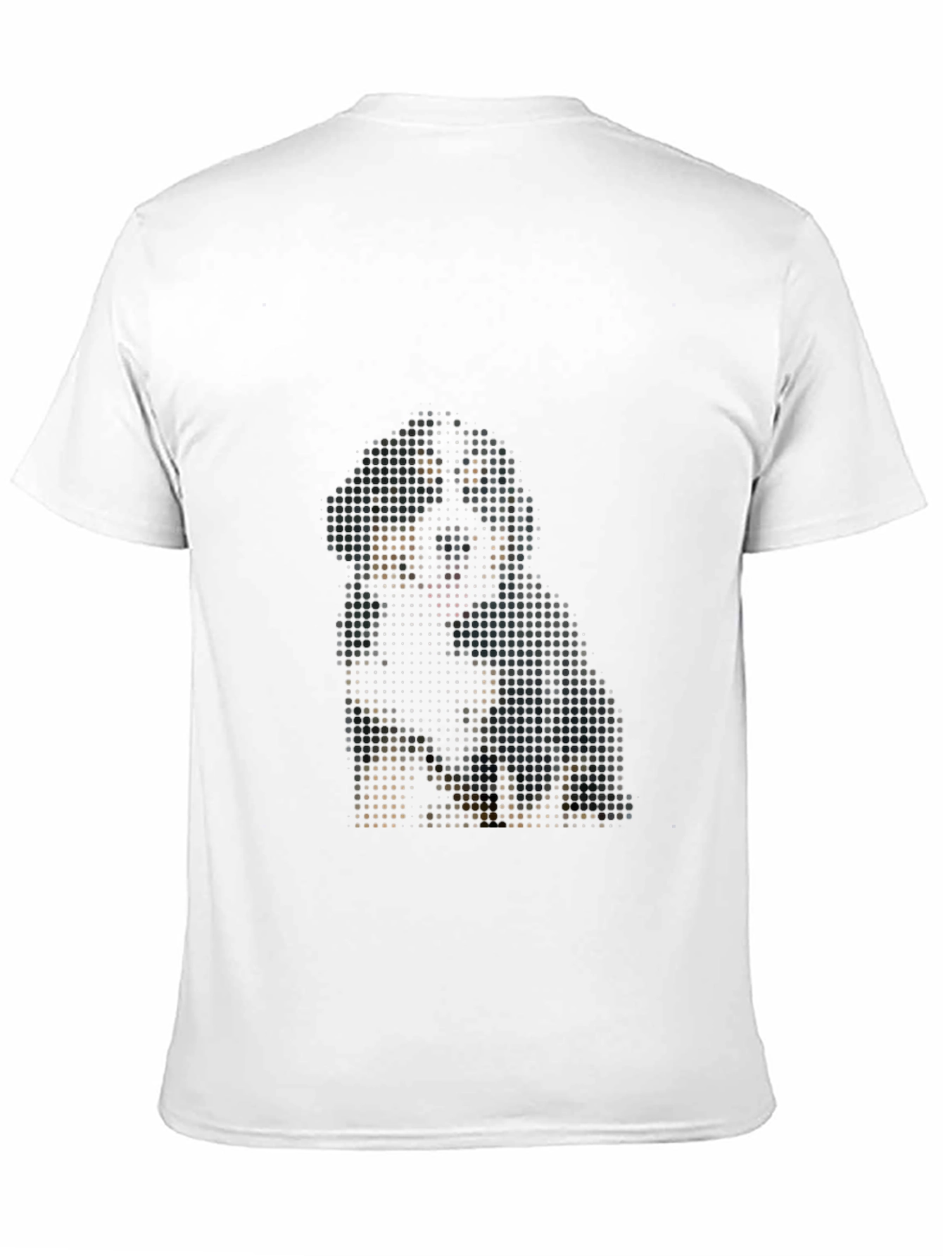 Pixelated Dog Graphic Tee - Modern Black T-Shirt