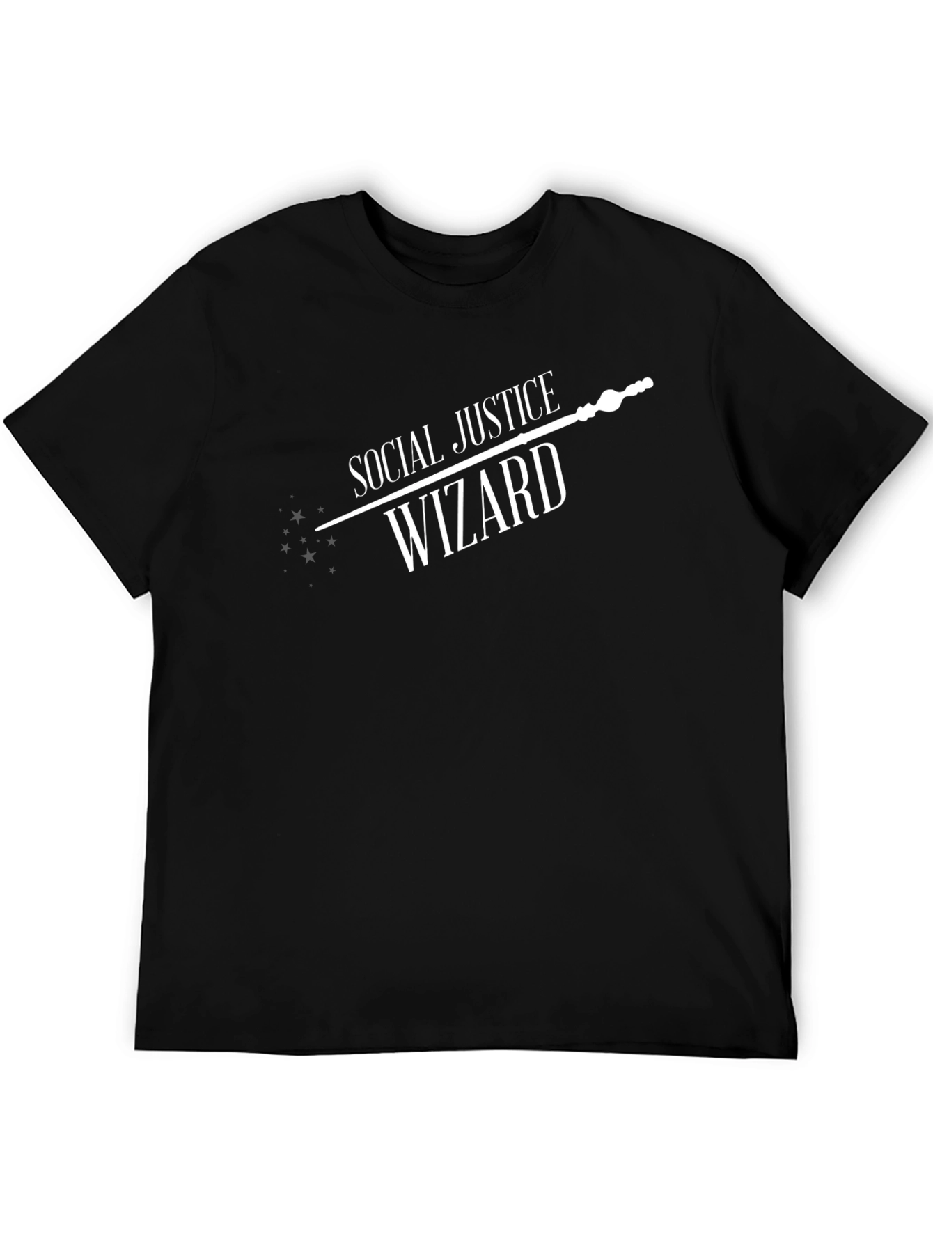 Social Justice Wizard Graphic Tee - Black