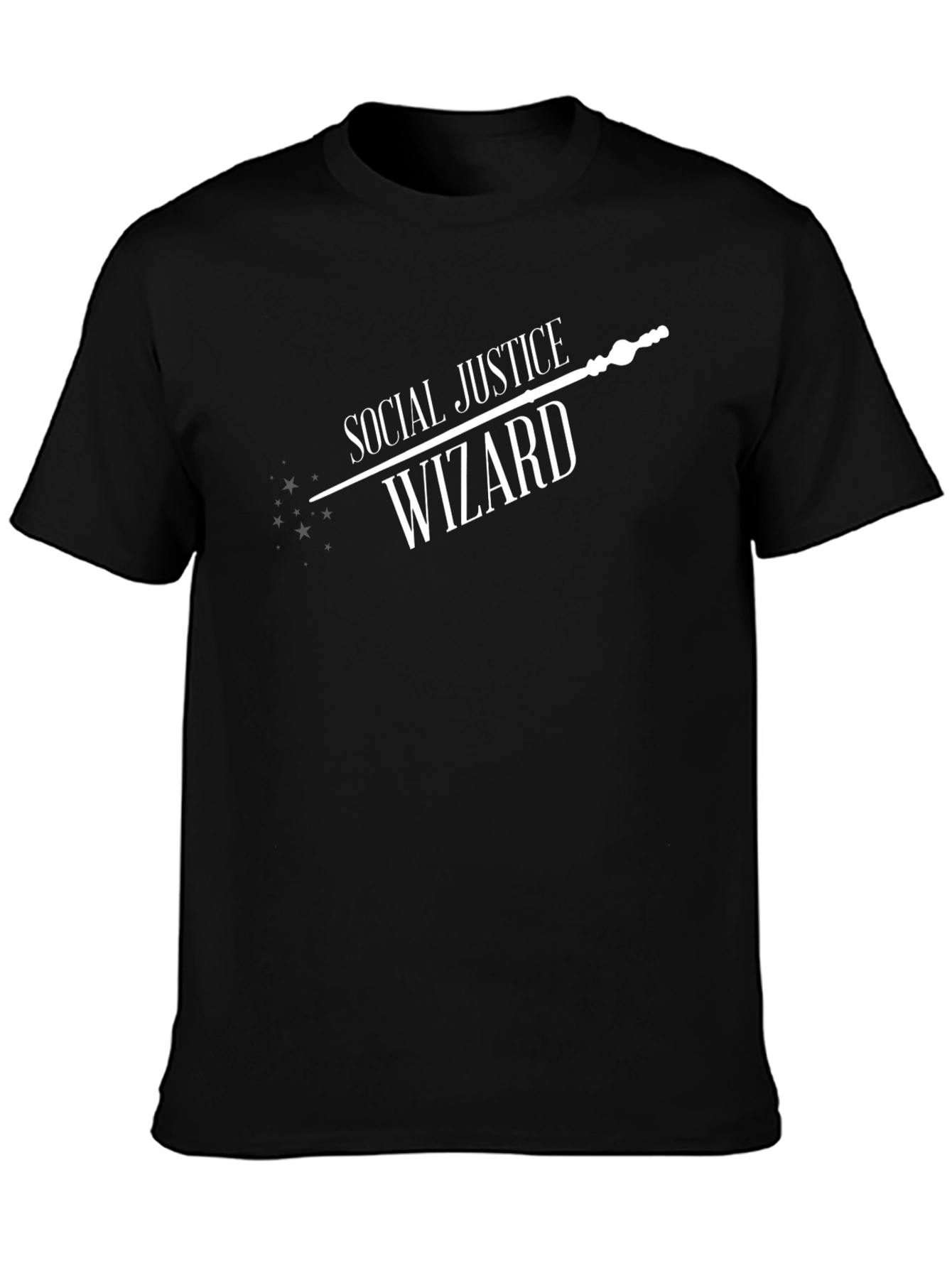 Social Justice Wizard Graphic Tee - Black