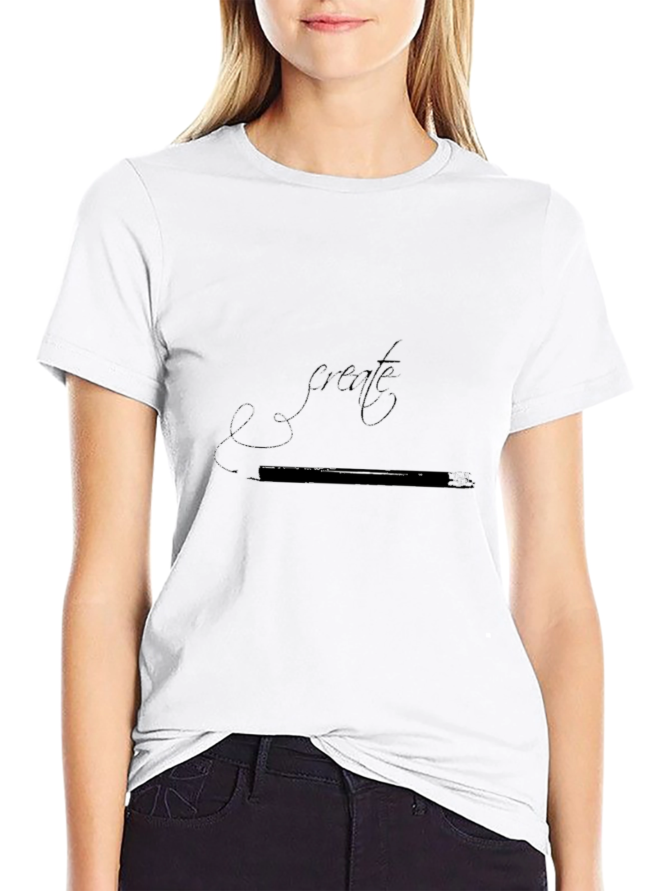 Create Graphic T-Shirt - Black Stylish Design