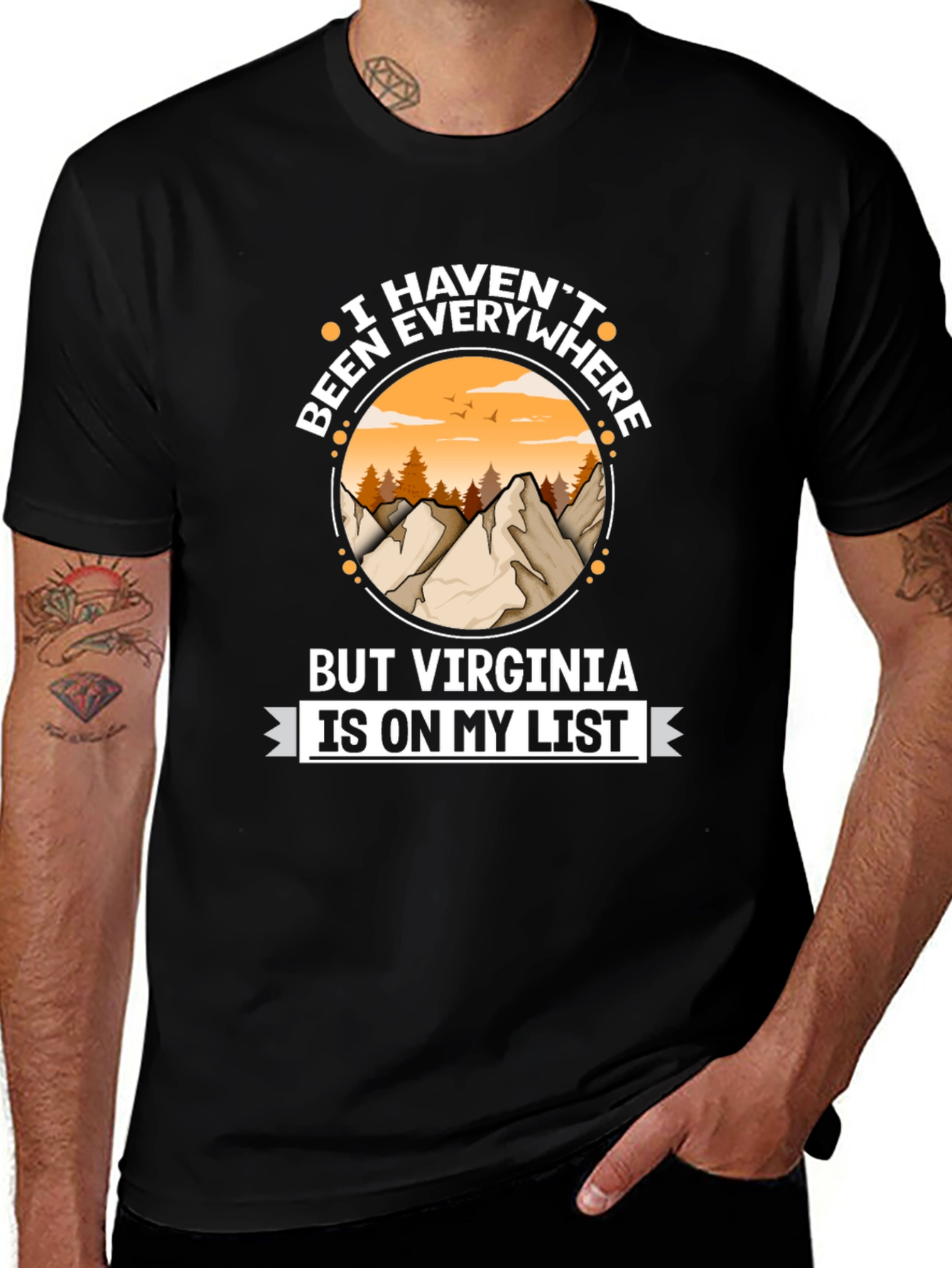 Virginia Travel List T-Shirt - Adventure Awaits!