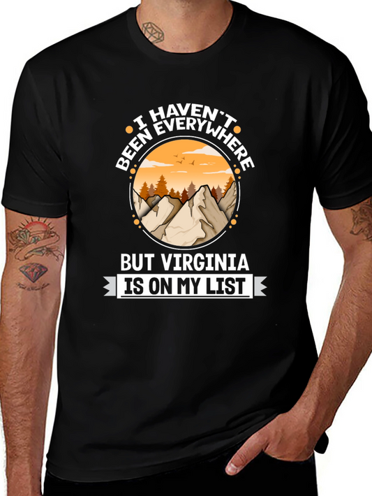Virginia Travel List T-Shirt - Adventure Awaits!