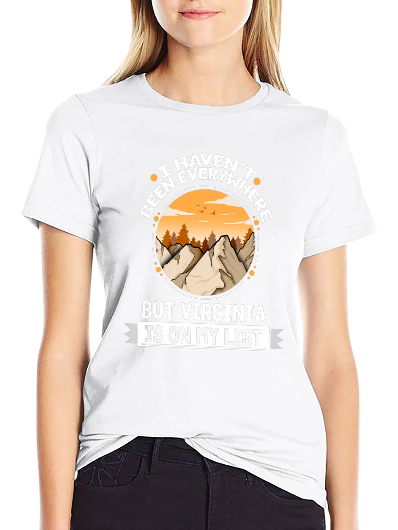 Virginia Travel List T-Shirt - Adventure Awaits!