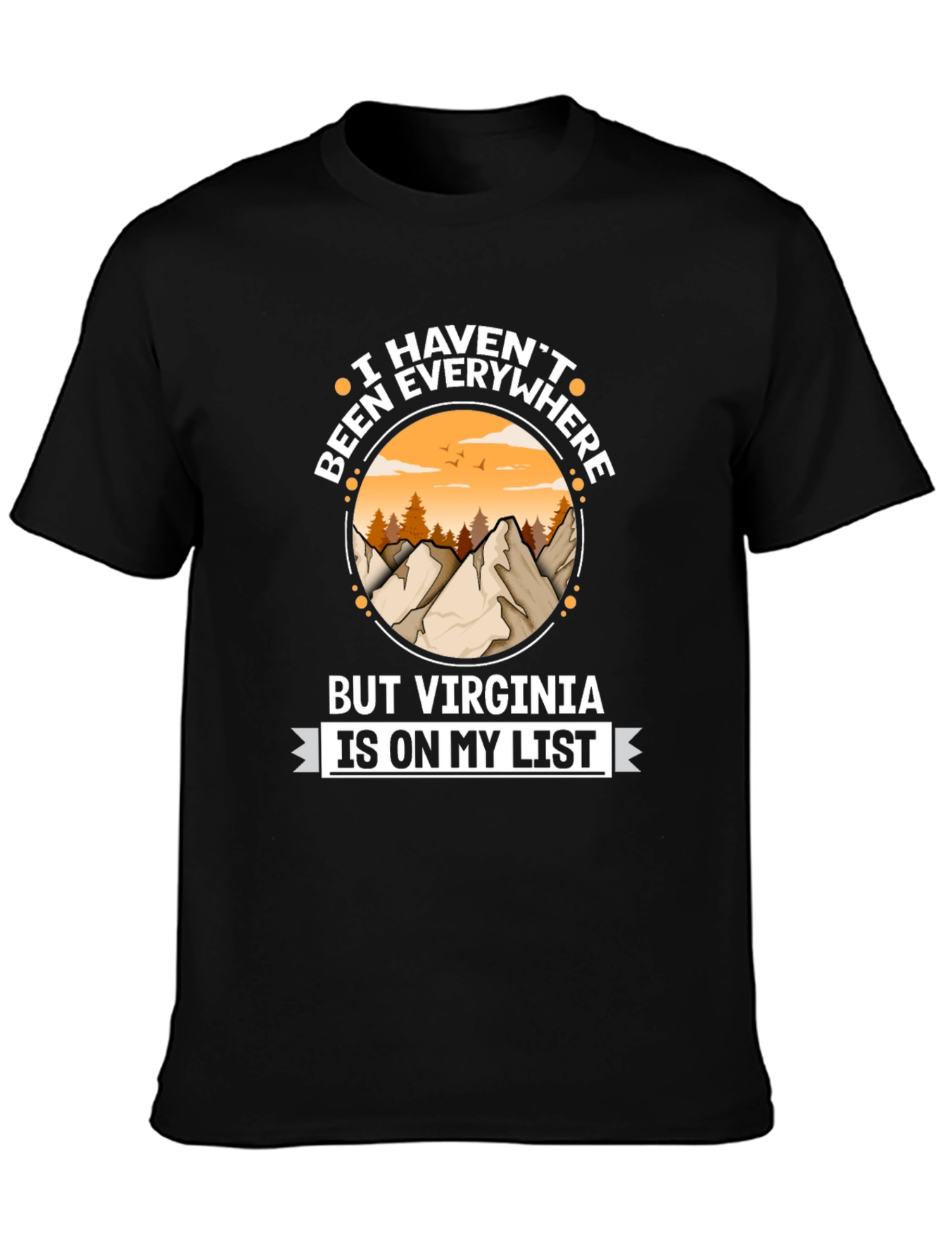 Virginia Travel List T-Shirt - Adventure Awaits!