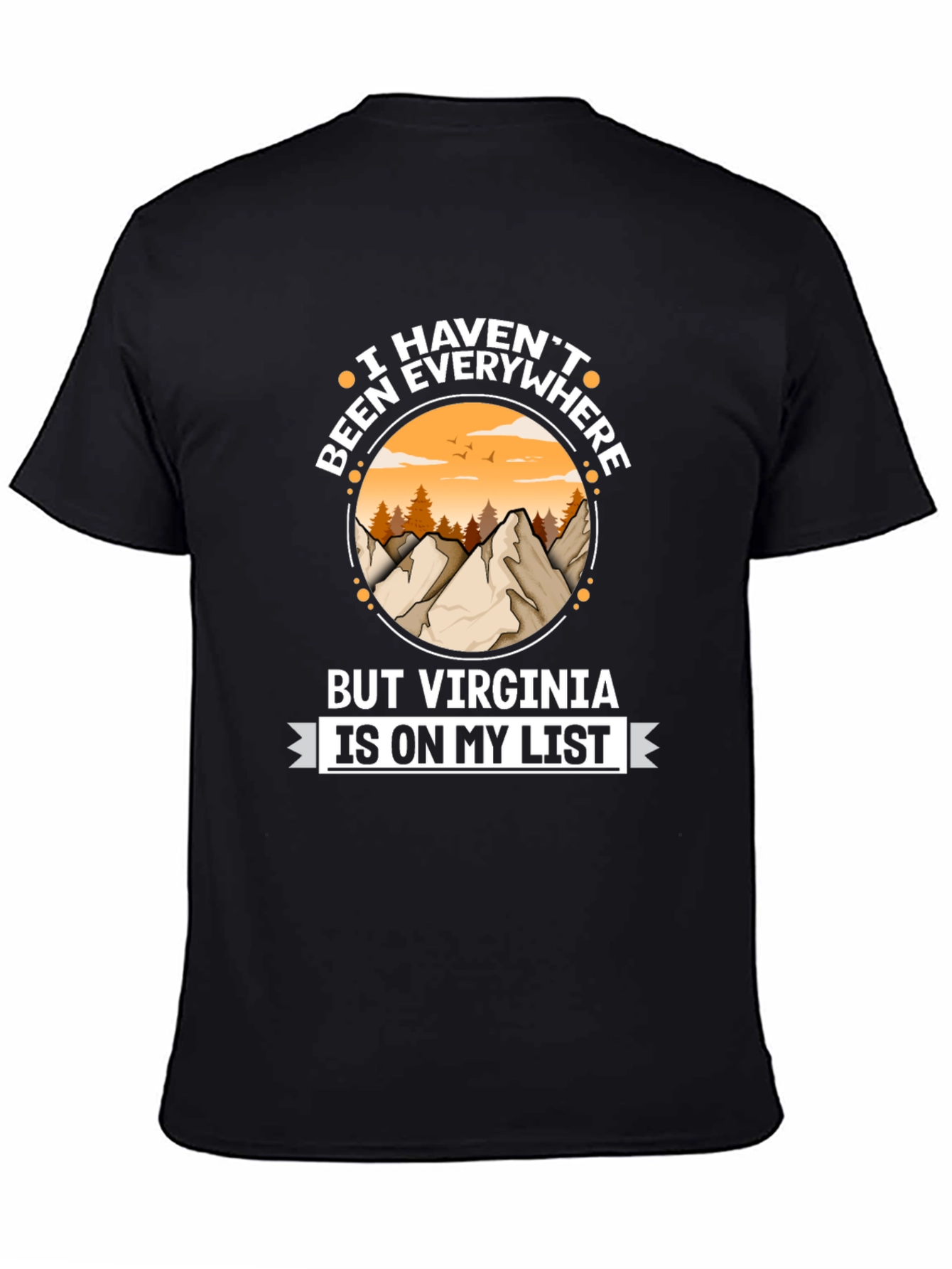 Virginia Travel List T-Shirt - Adventure Awaits!