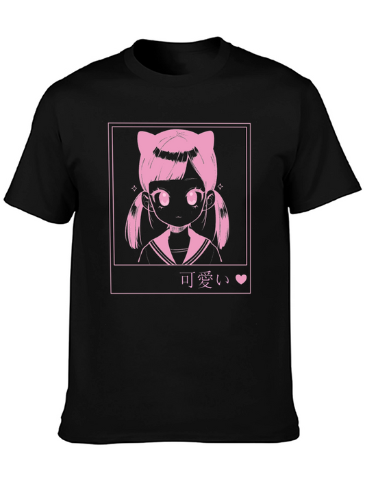 Kawaii Anime Girl Graphic Tee