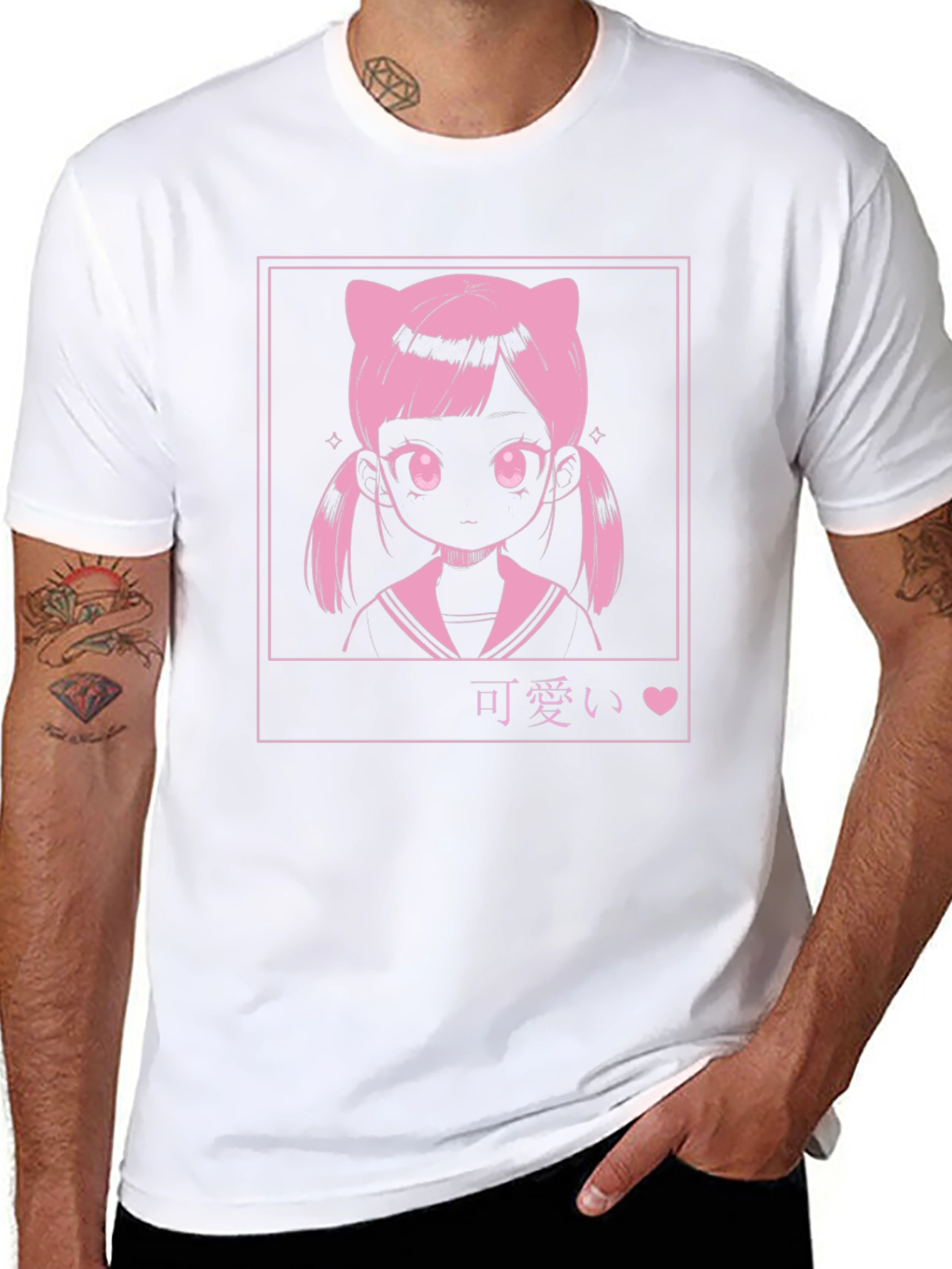 Kawaii Anime Girl Graphic Tee