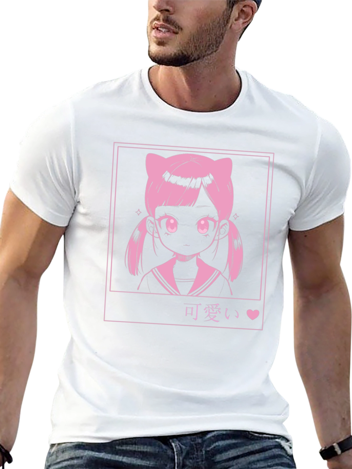 Kawaii Anime Girl Graphic Tee
