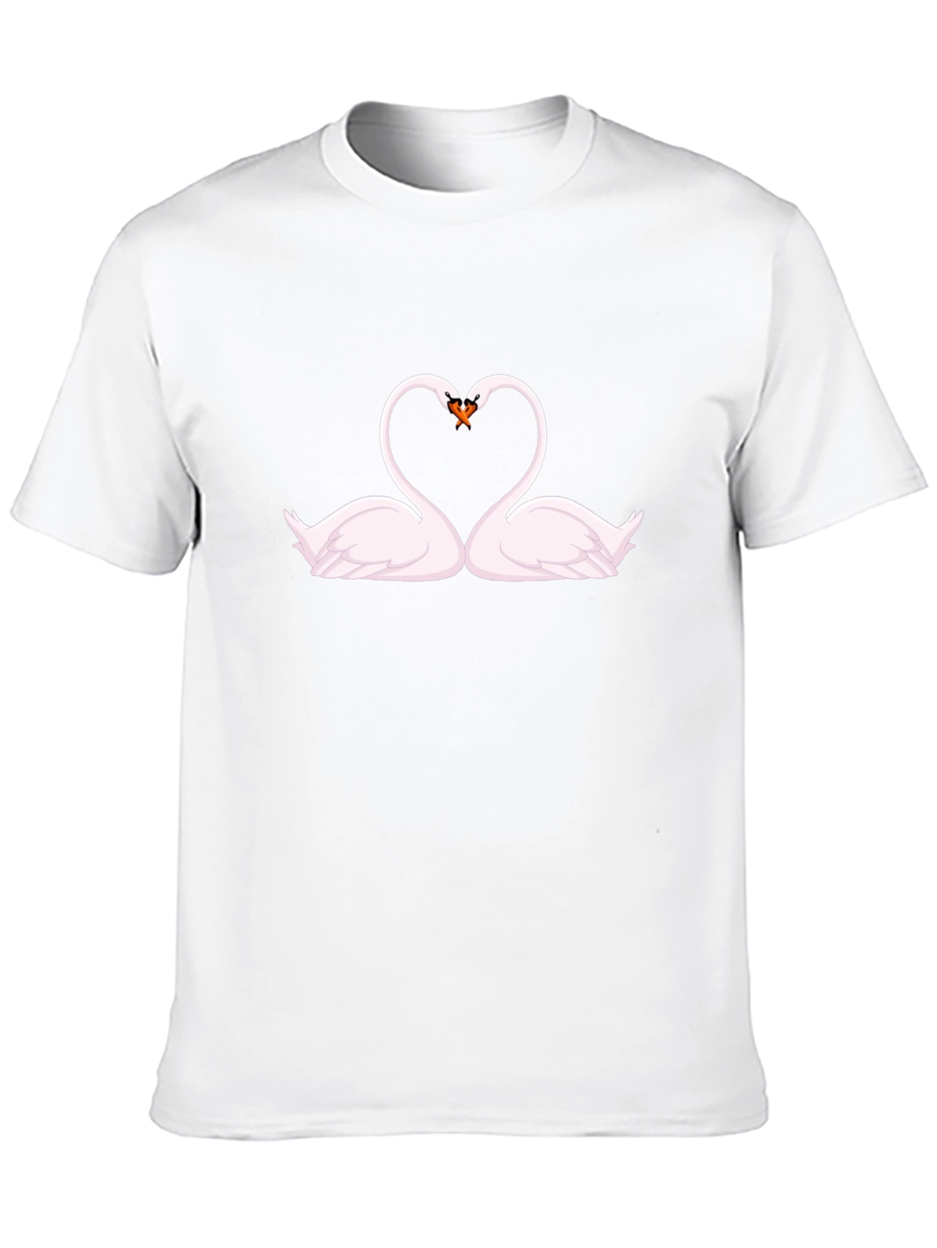 Romantic Swan Heart T-Shirt