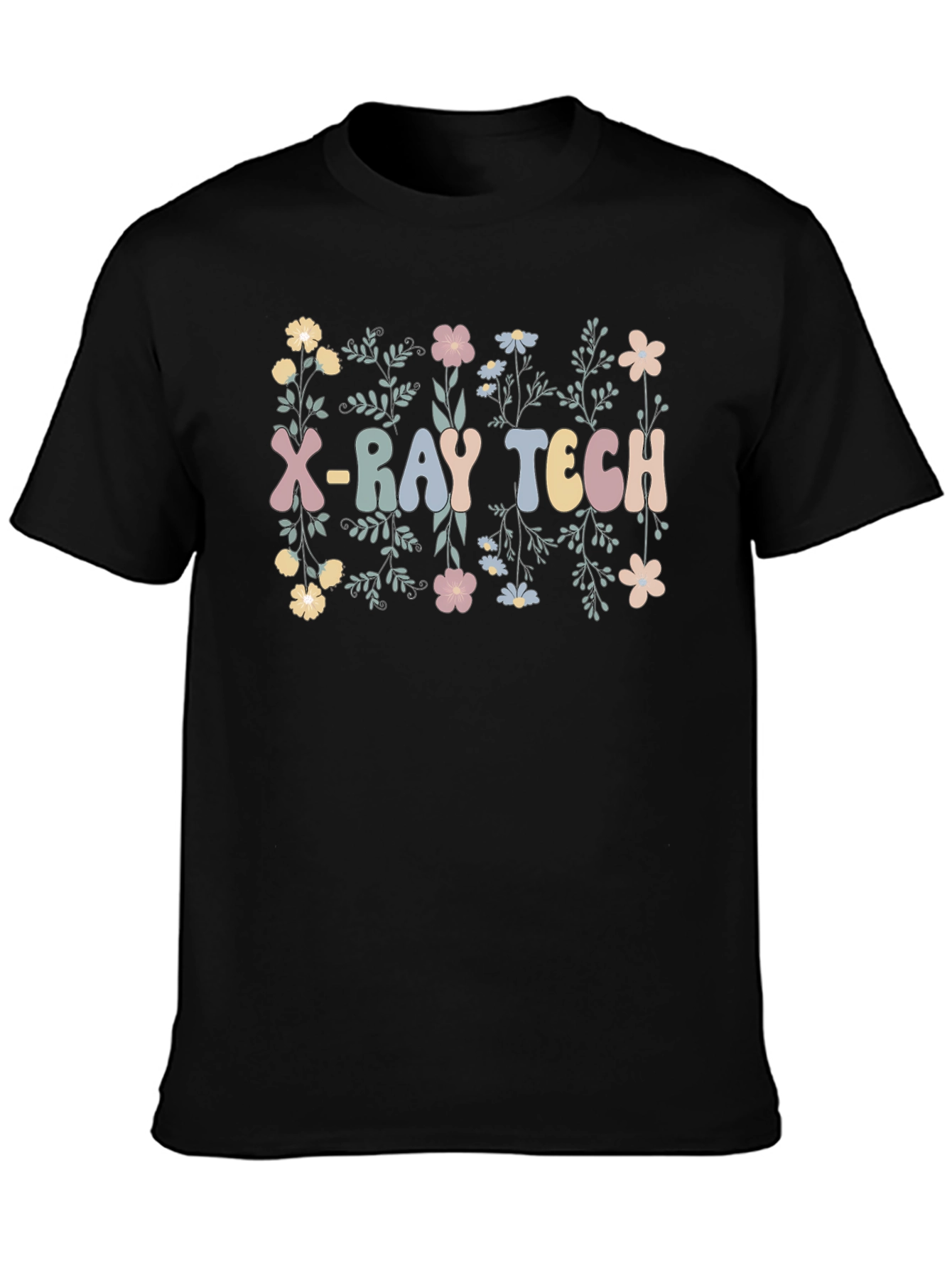 X-Ray Tech Floral Graphic T-Shirt