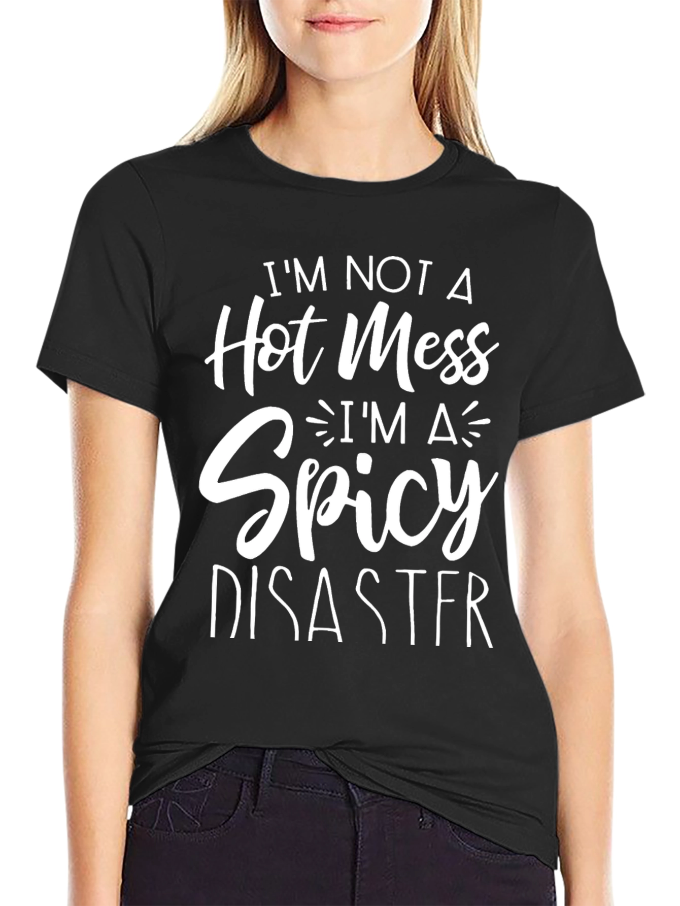 Im Not a Hot Mess T-Shirt Funny Graphic Tee