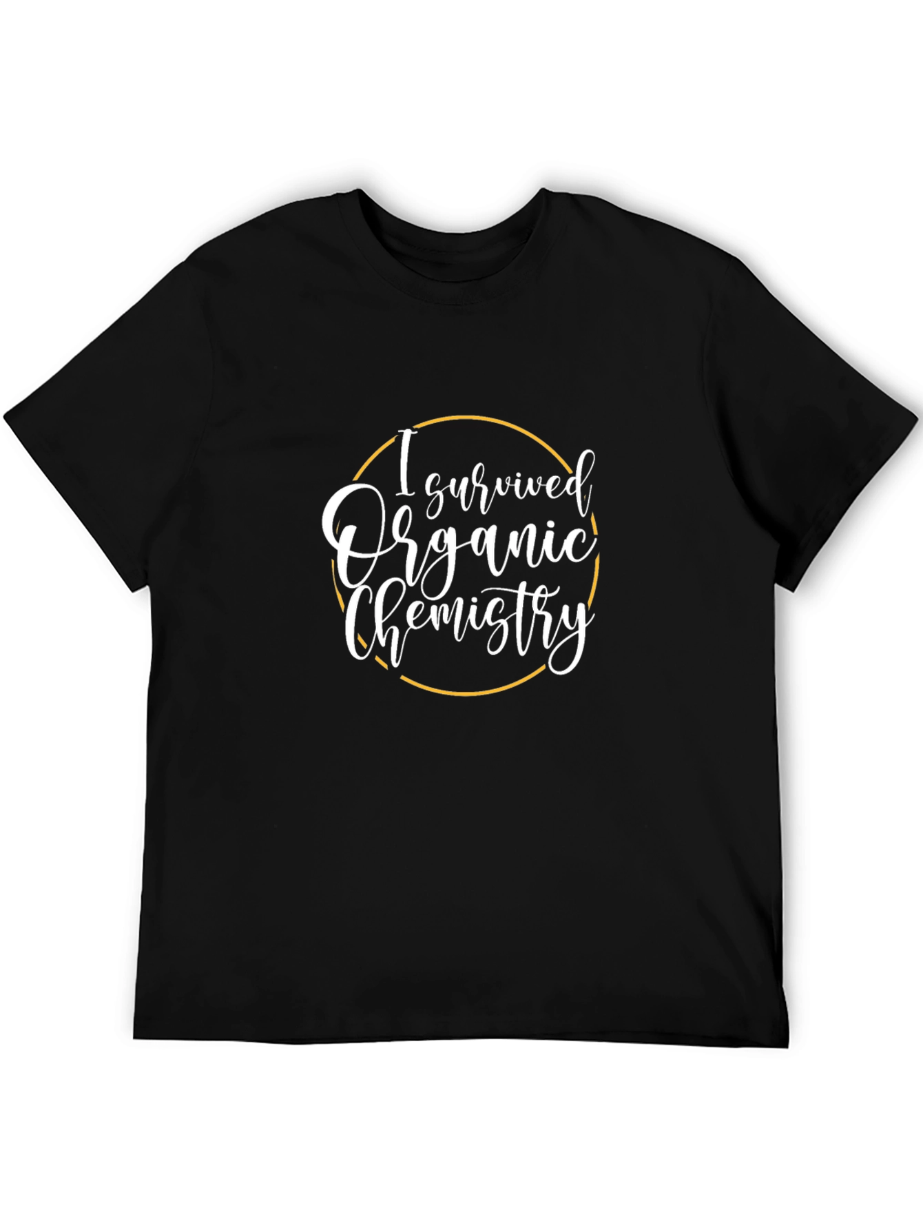 I Survived Organic Chemistry Black T-Shirt