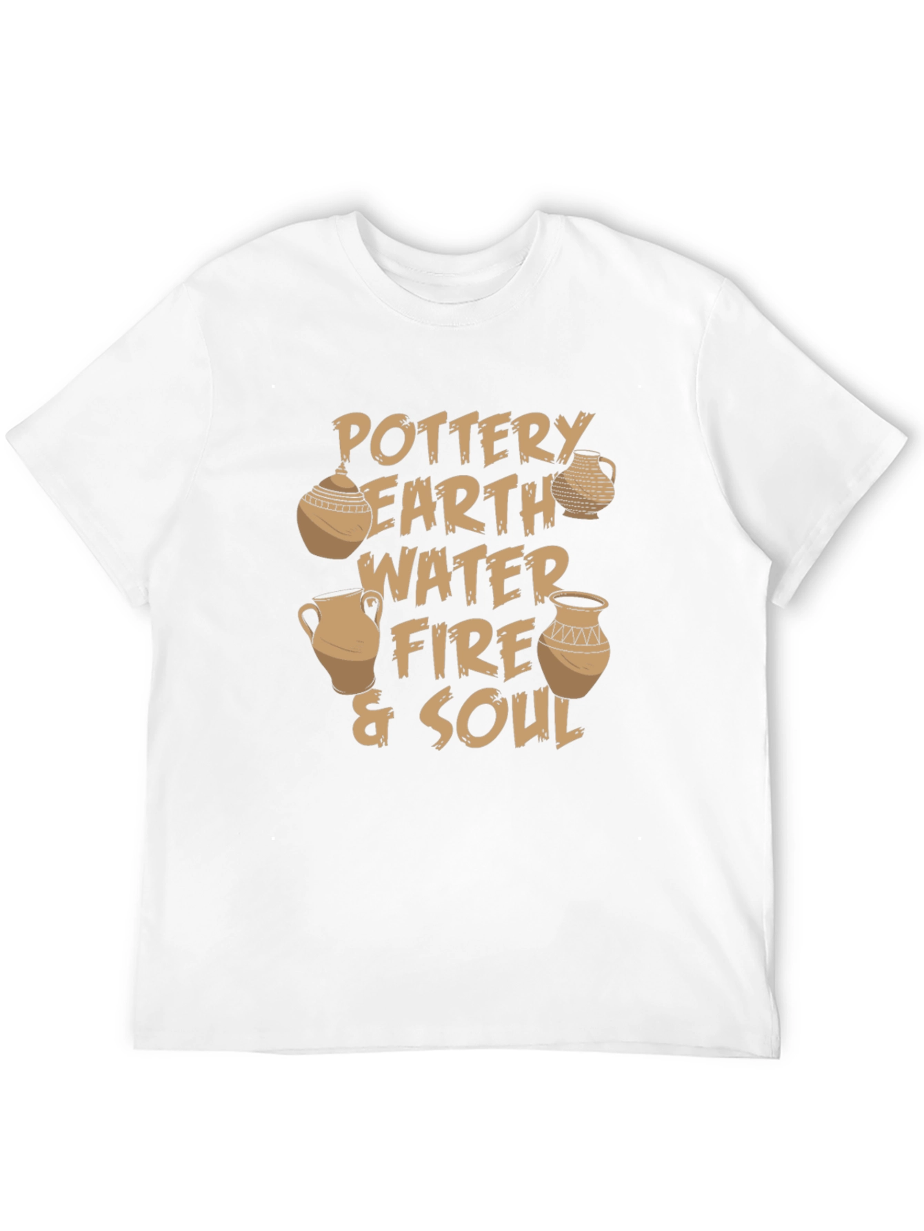 Pottery Earth Water Fire & Soul Black T-Shirt