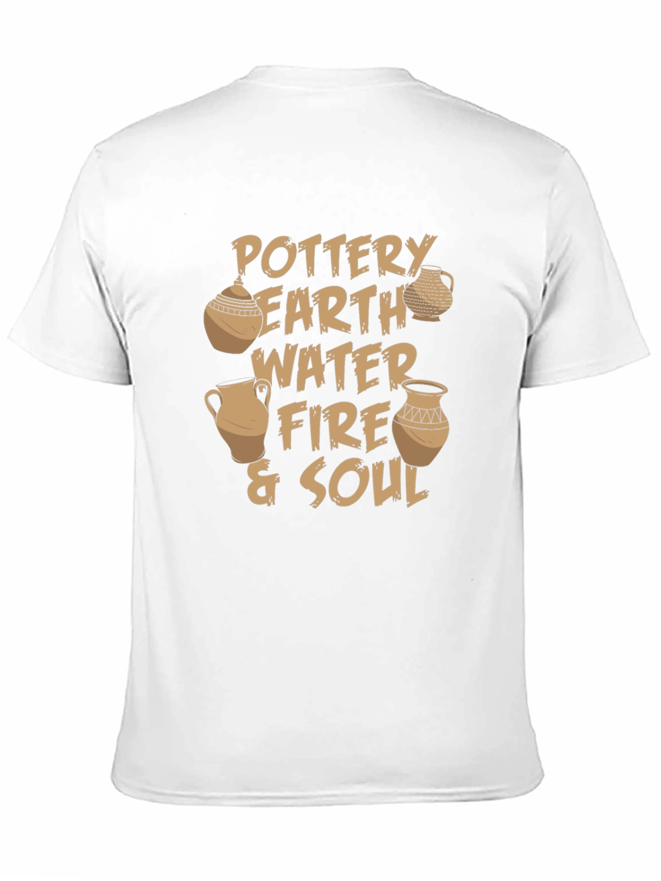 Pottery Earth Water Fire & Soul Black T-Shirt