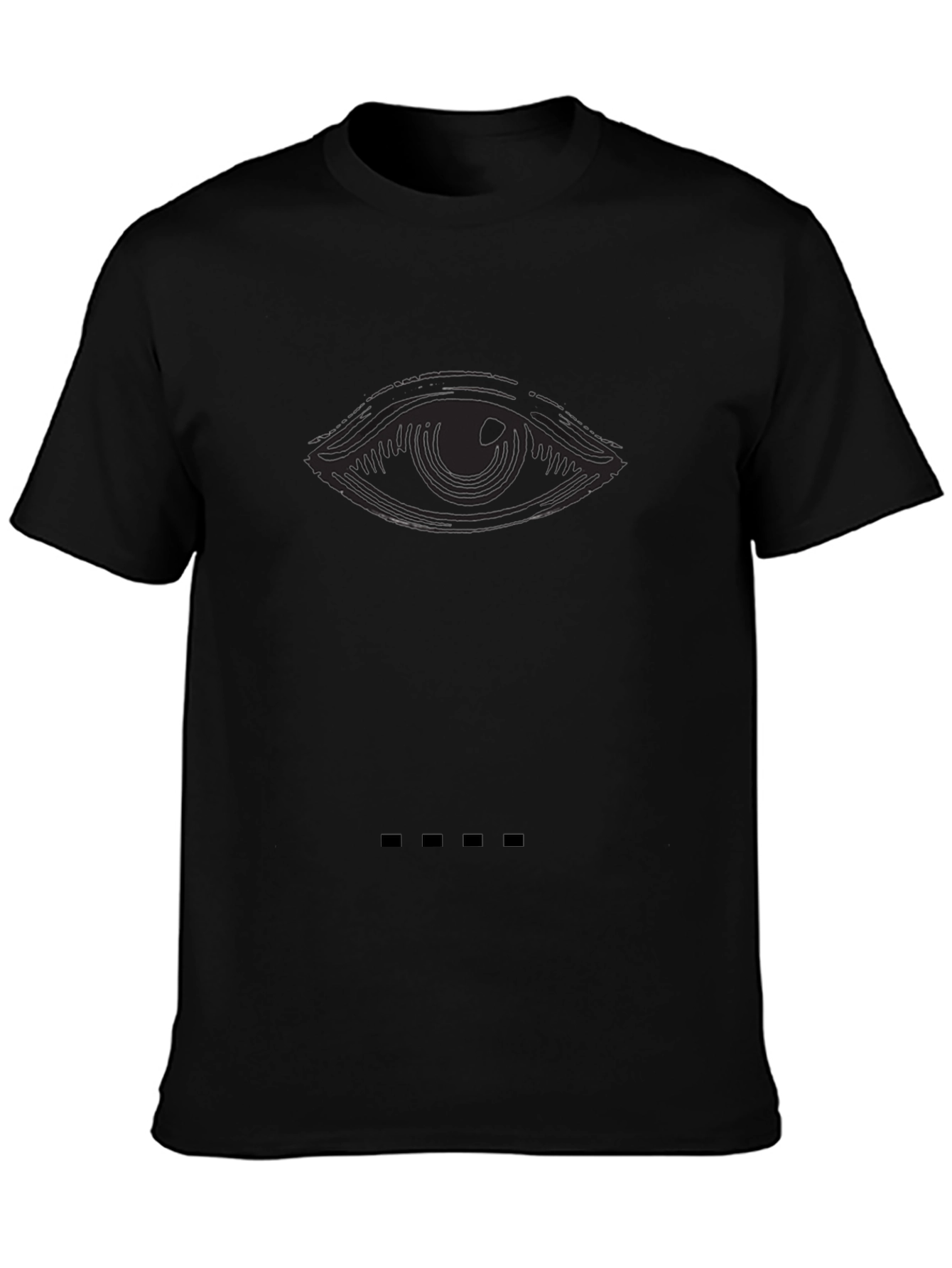 Eye Graphic Black T-Shirt - Stylish Mens Tee