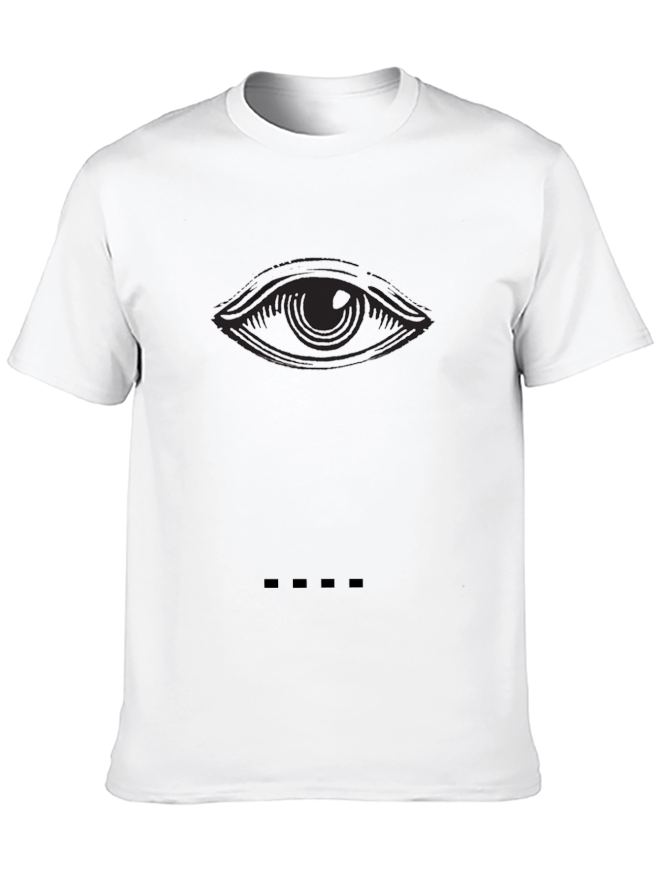 Eye Graphic Black T-Shirt - Stylish Mens Tee