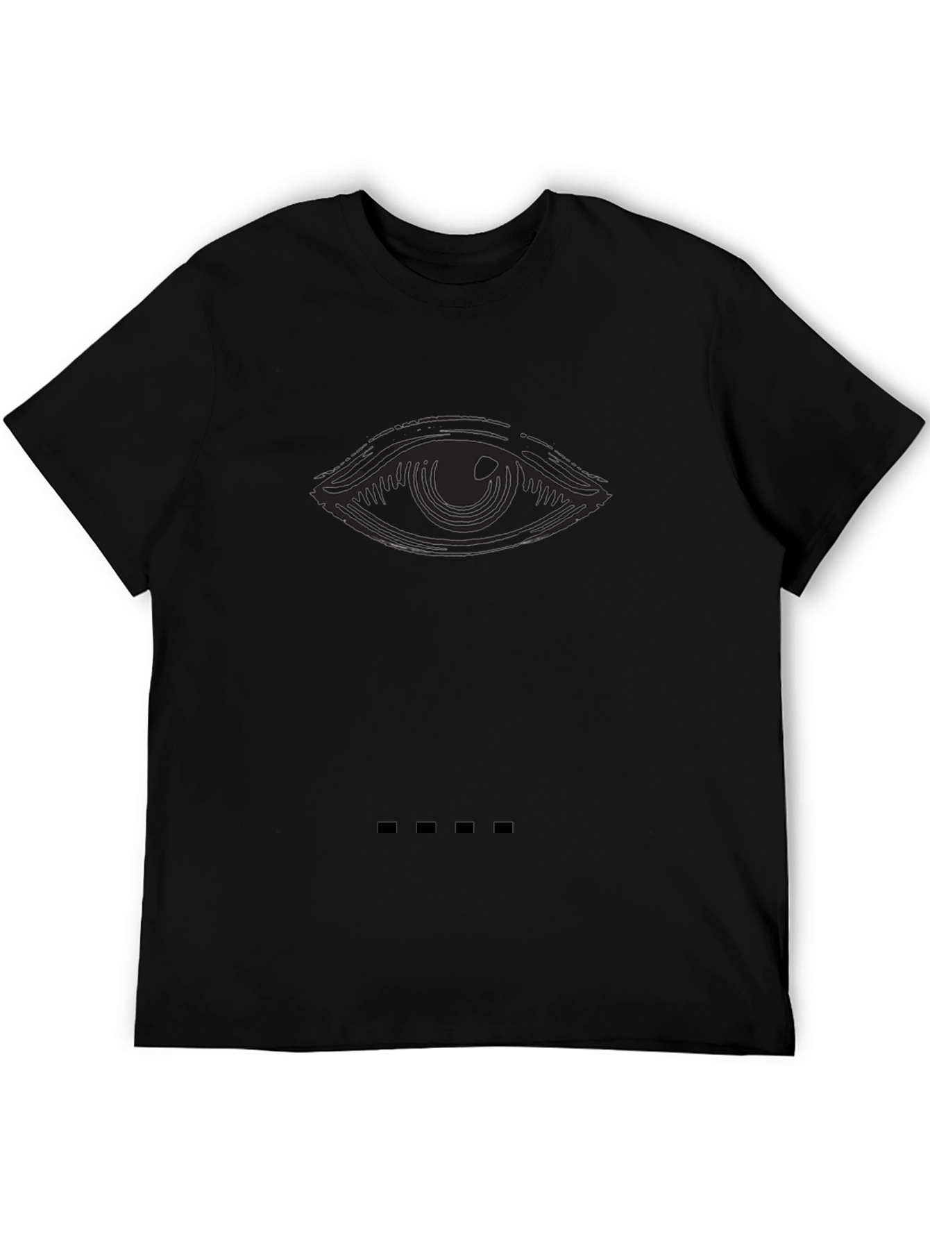 Eye Graphic Black T-Shirt - Stylish Mens Tee