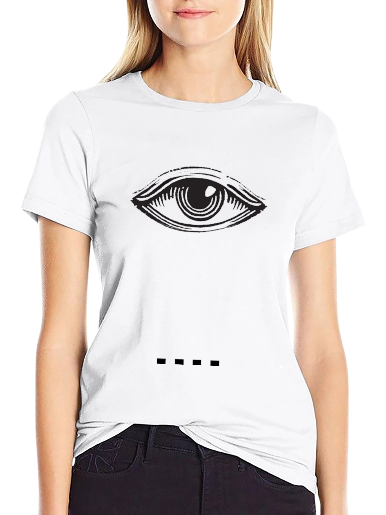 Eye Graphic Black T-Shirt - Stylish Mens Tee