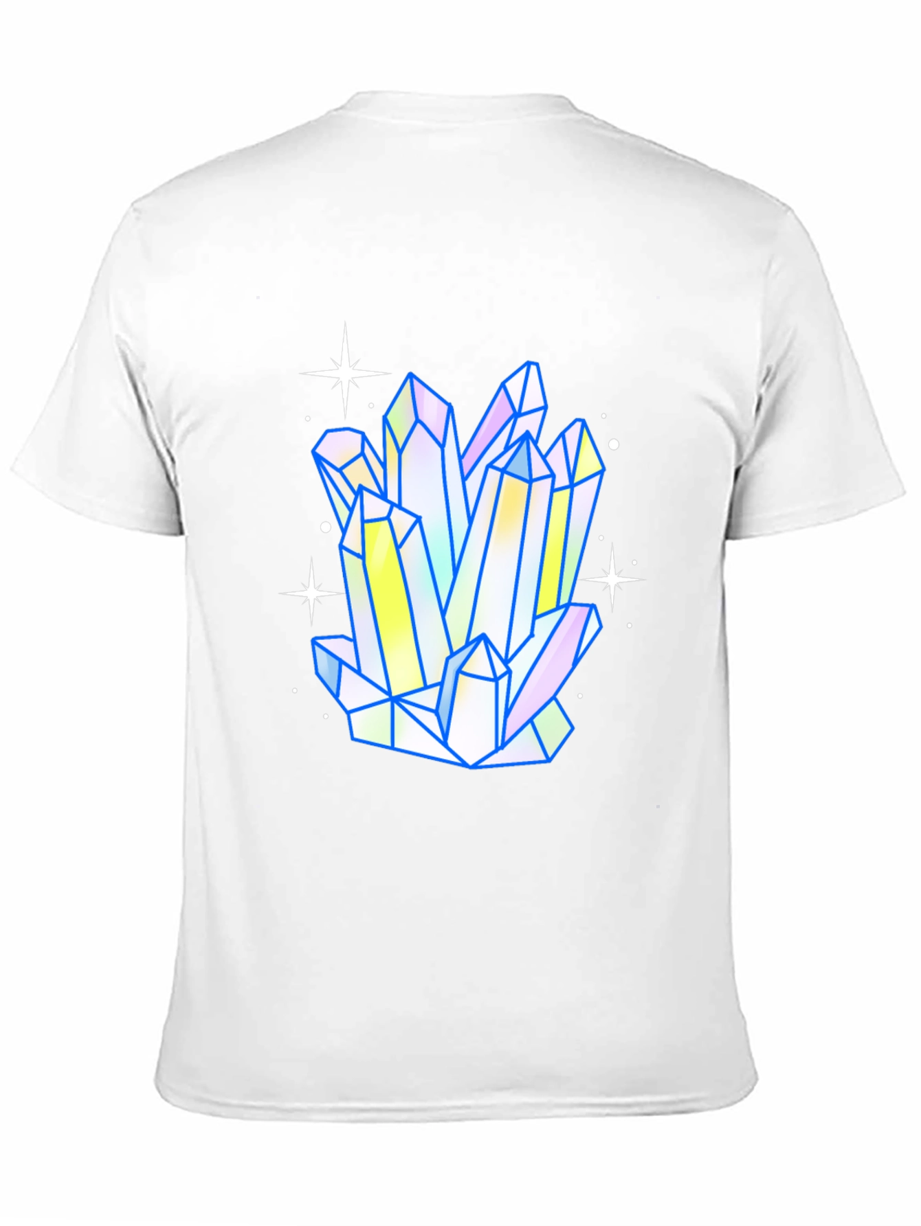 Crystal Cluster Graphic Tee - Trendy Mens Black T-Shirt