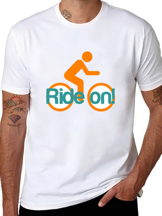 Ride On! Graphic Tee - Black Cotton T-Shirt