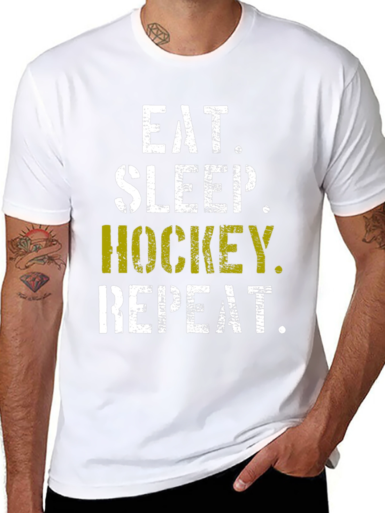 Eat Sleep Hockey Repeat T-Shirt