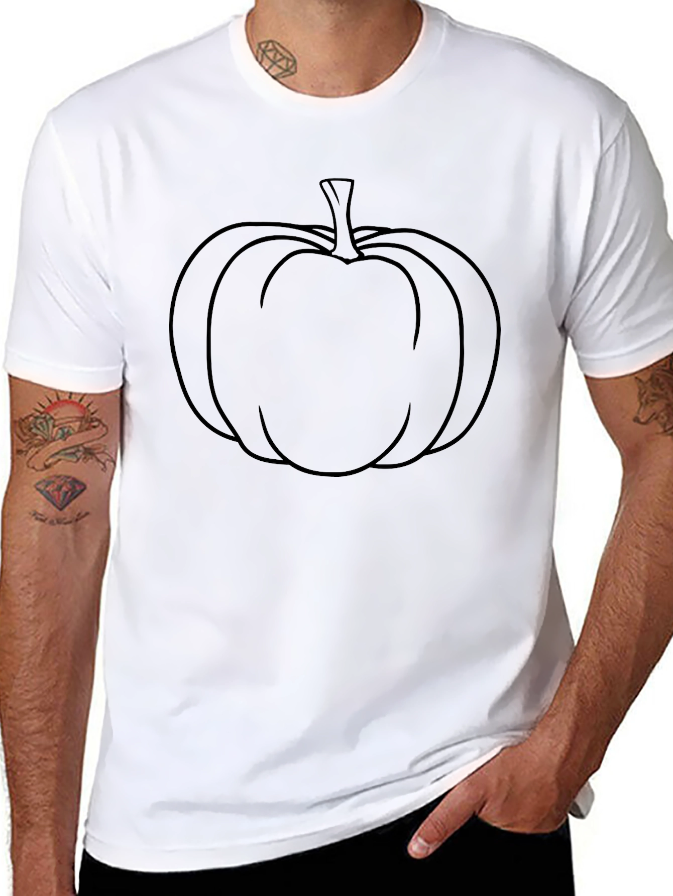 Pumpkin Graphic Tee - Halloween Style