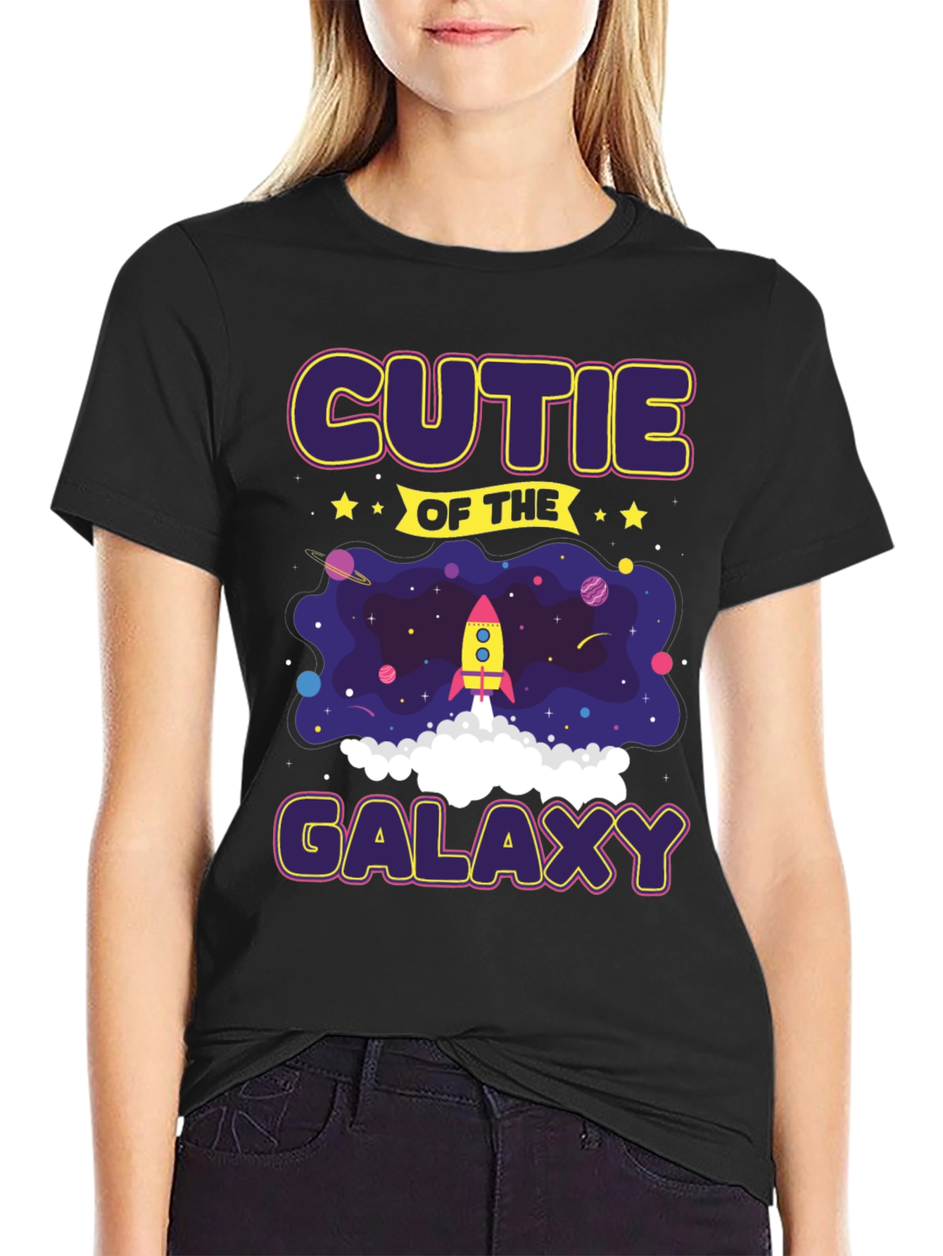 Cutie of the Galaxy T-Shirt Fun Space Design