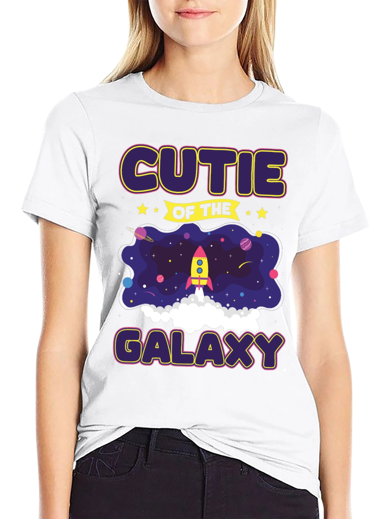 Cutie of the Galaxy T-Shirt Fun Space Design