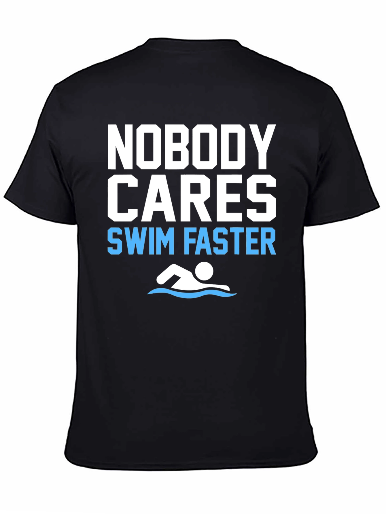 Funny Swim Faster Graphic T-Shirt