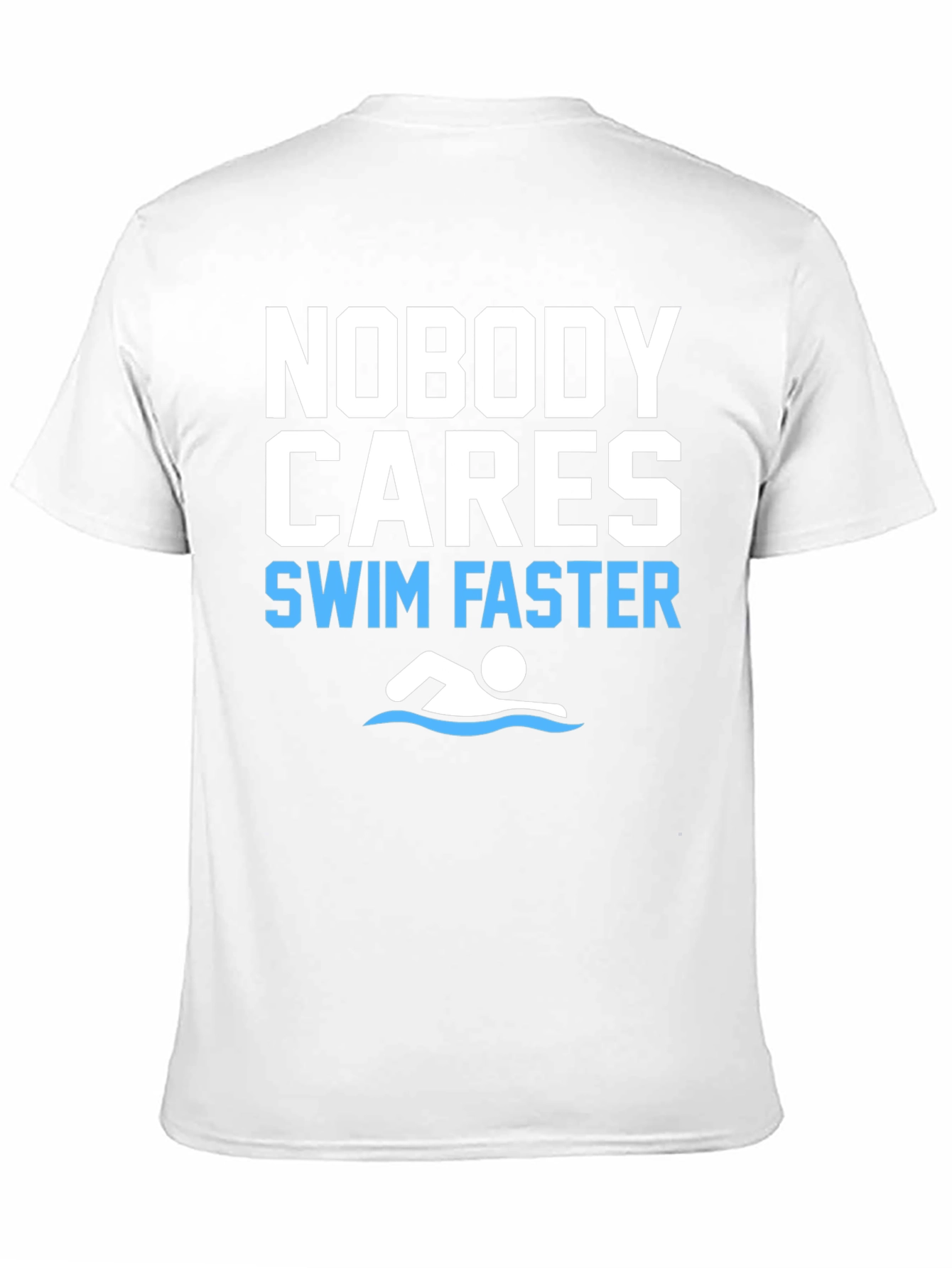 Funny Swim Faster Graphic T-Shirt