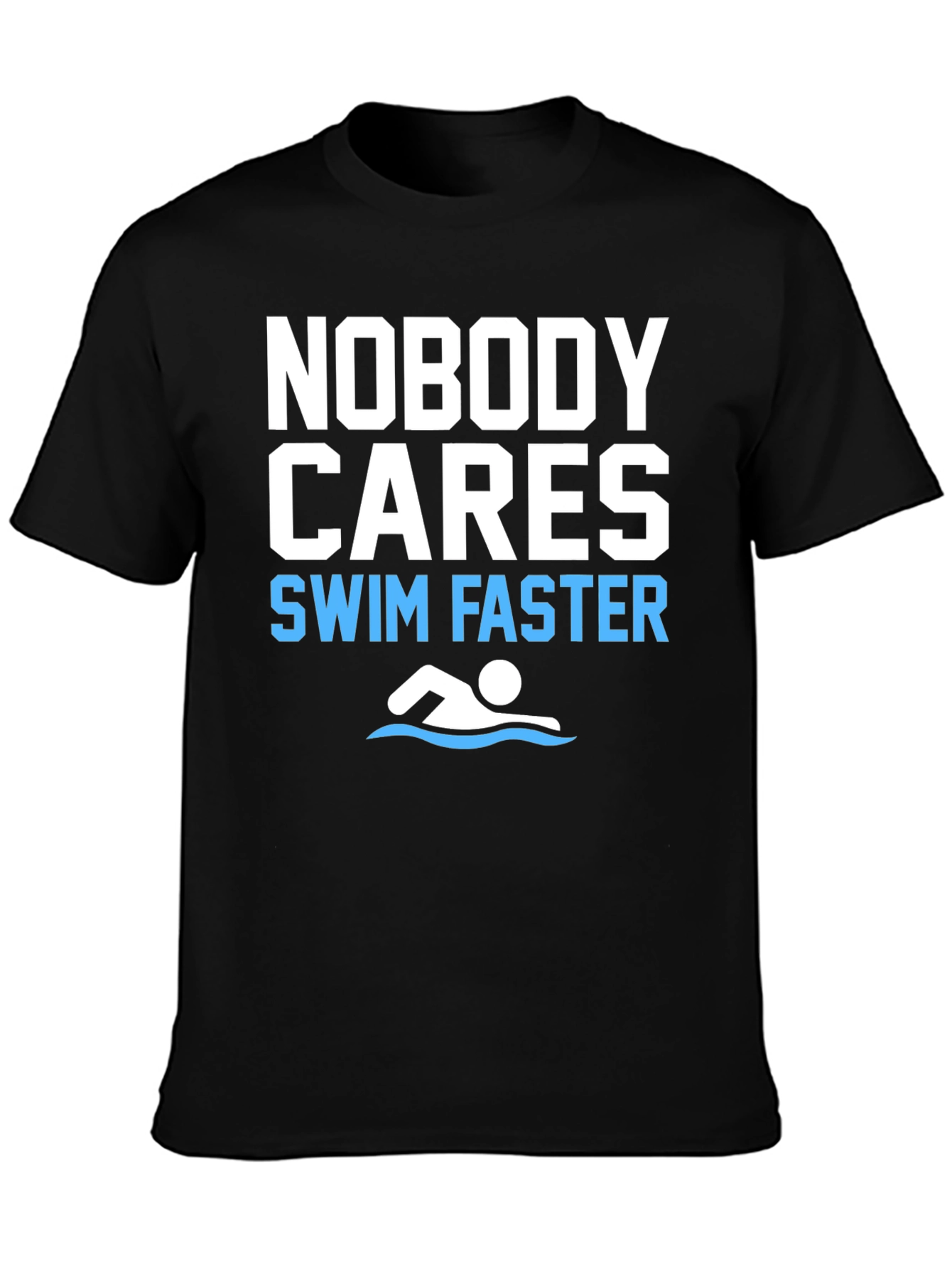 Funny Swim Faster Graphic T-Shirt