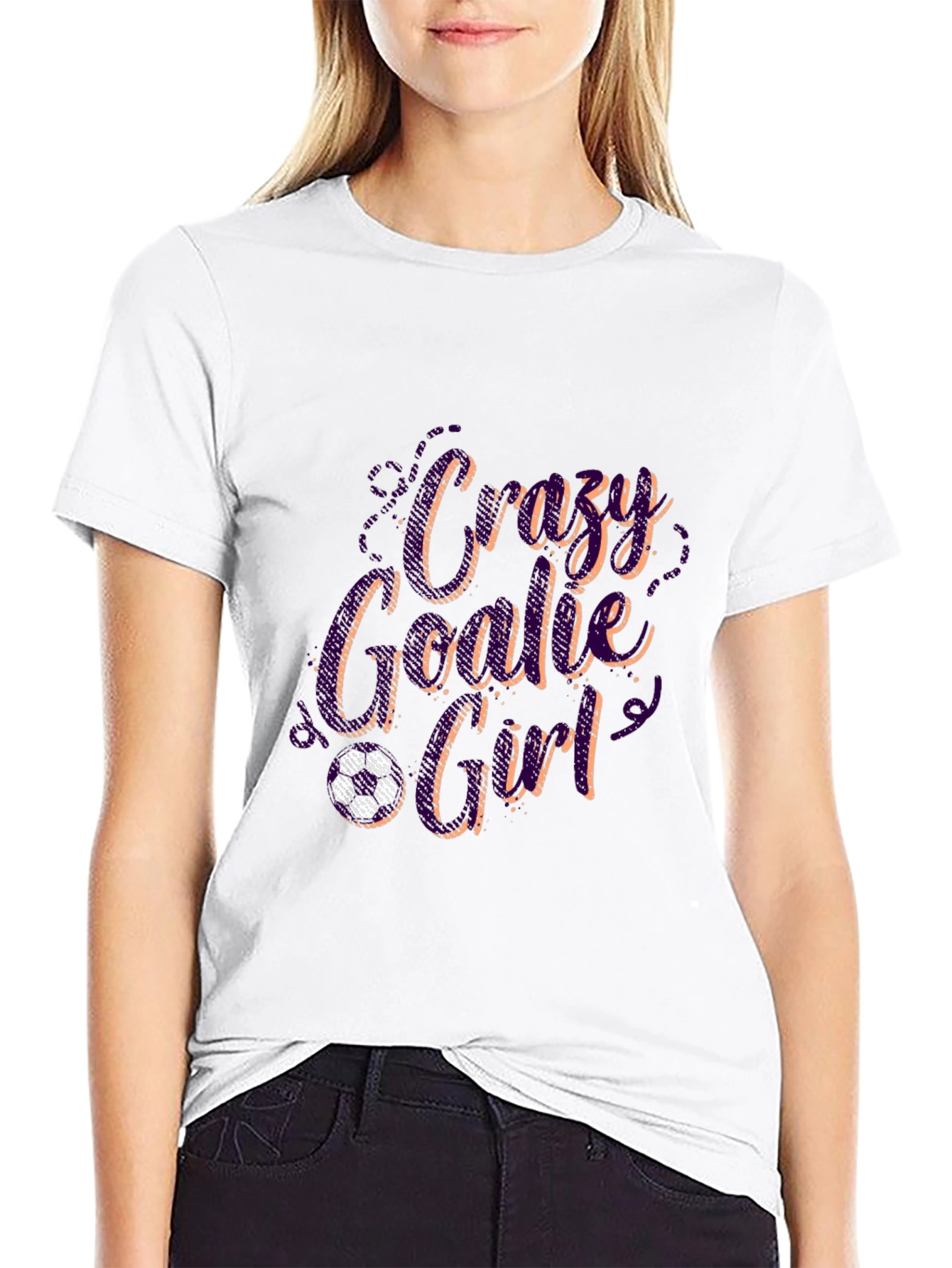 Crazy Goalie Girl T-Shirt - Soccer Gift