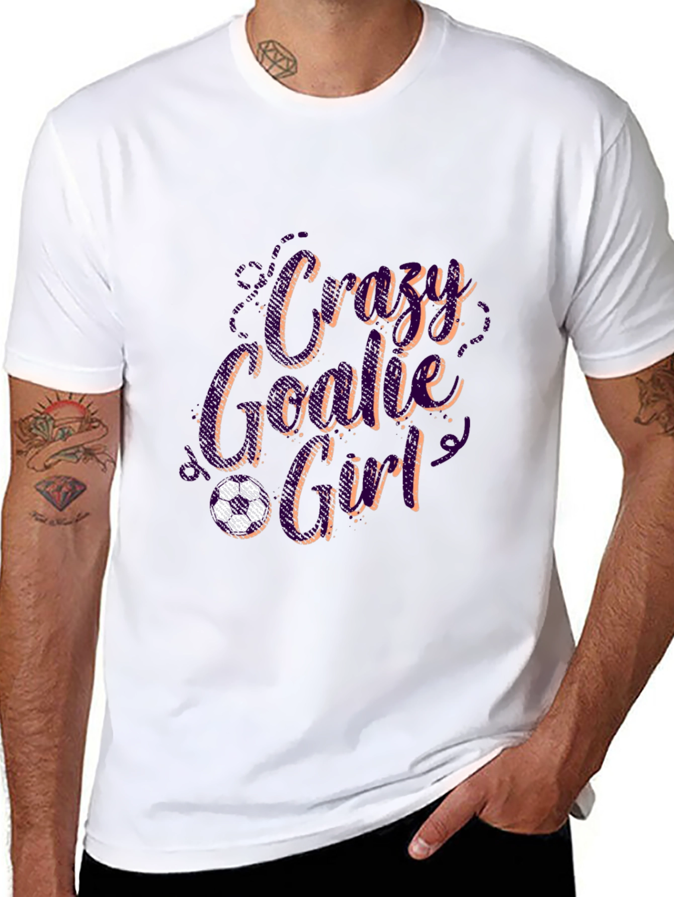 Crazy Goalie Girl T-Shirt - Soccer Gift