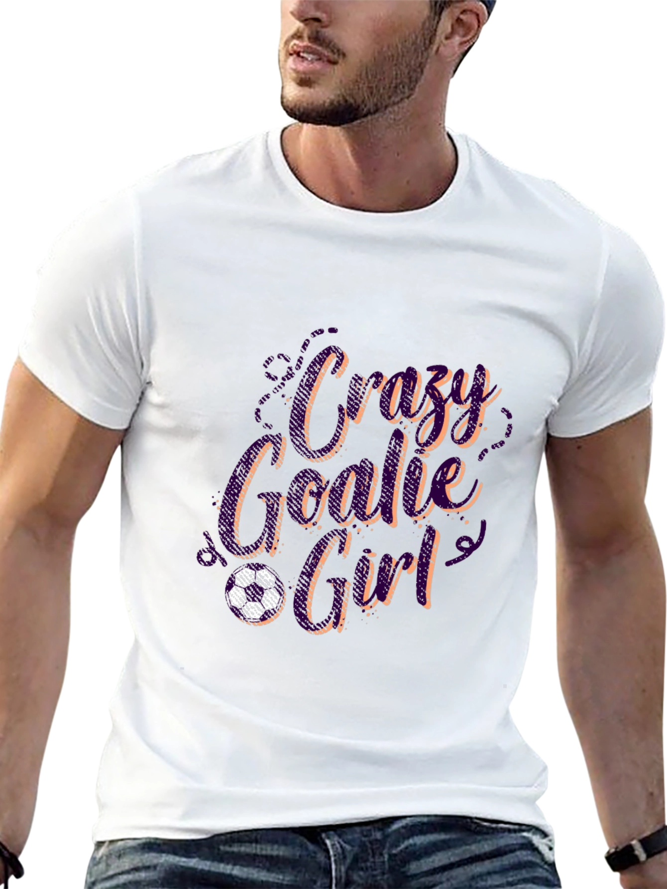 Crazy Goalie Girl T-Shirt - Soccer Gift