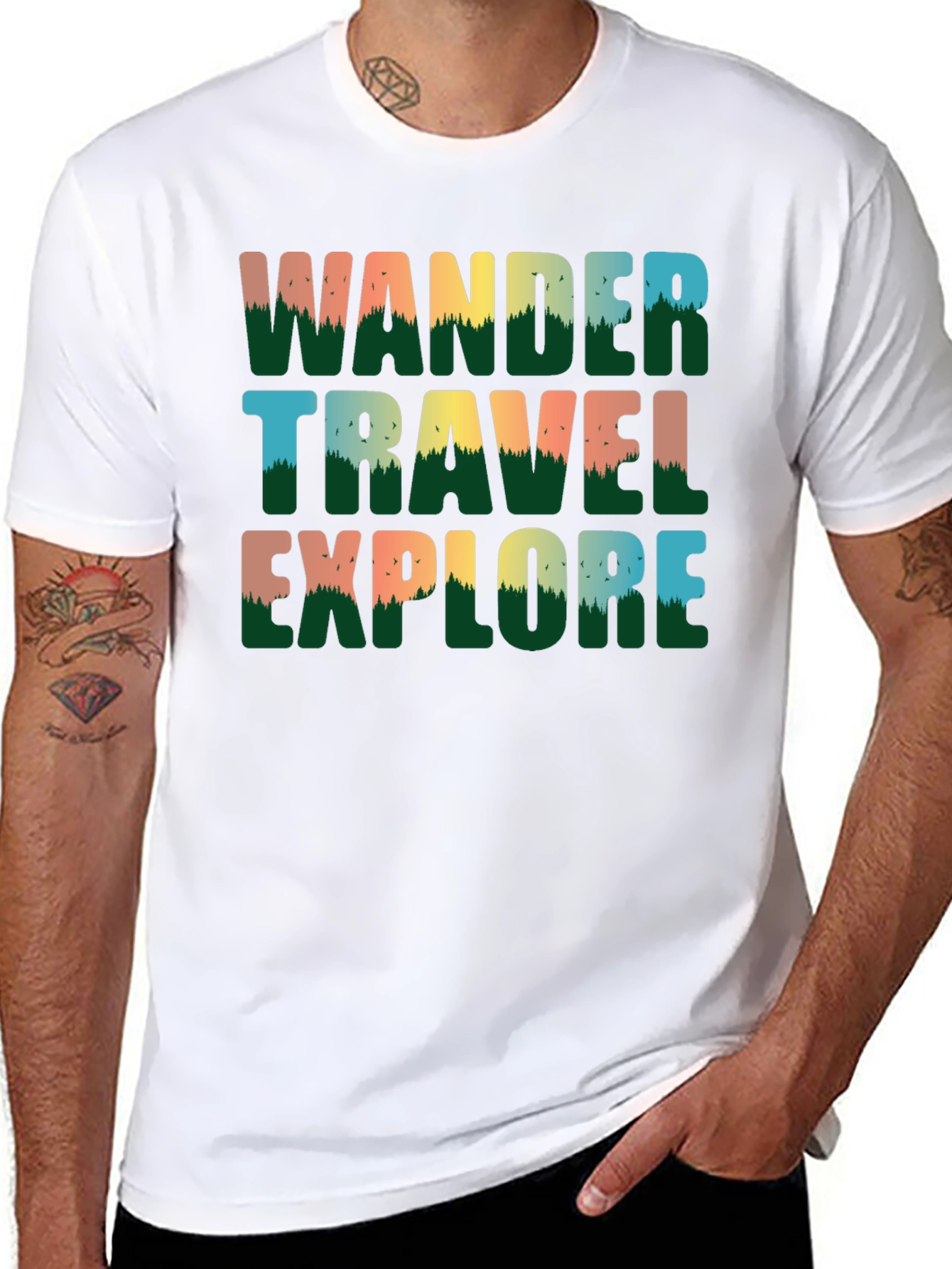 Wander Travel Explore Graphic Tee