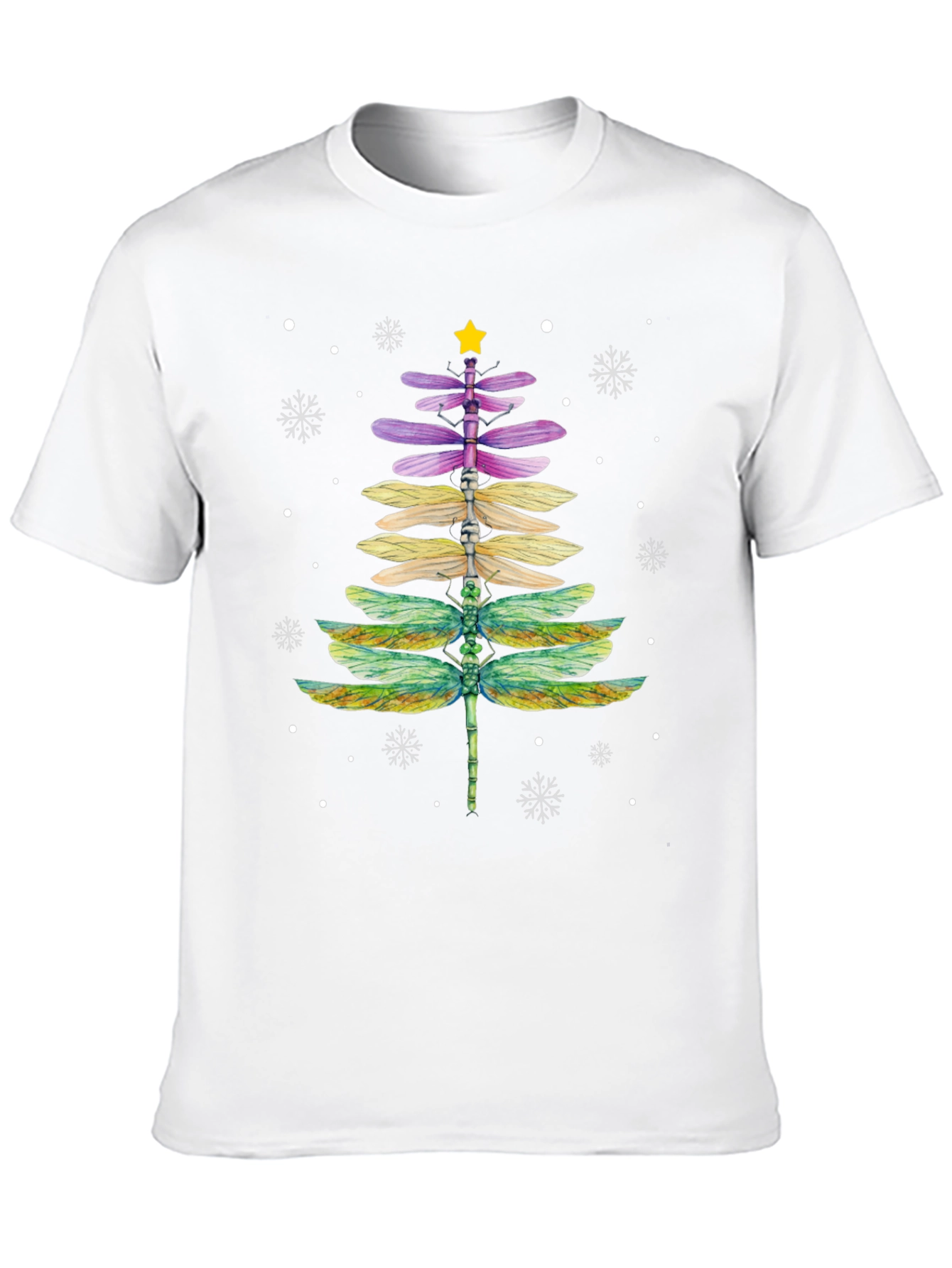 Dragonfly Christmas Tree T-Shirt