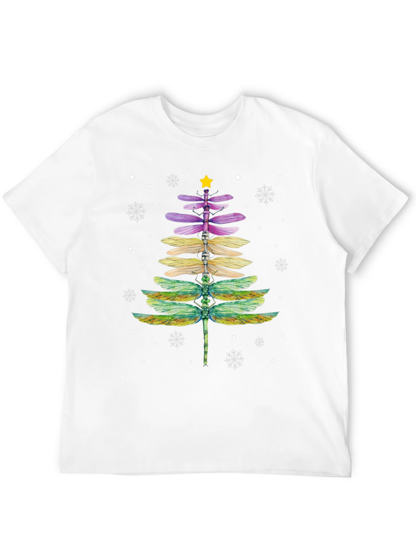 Dragonfly Christmas Tree T-Shirt