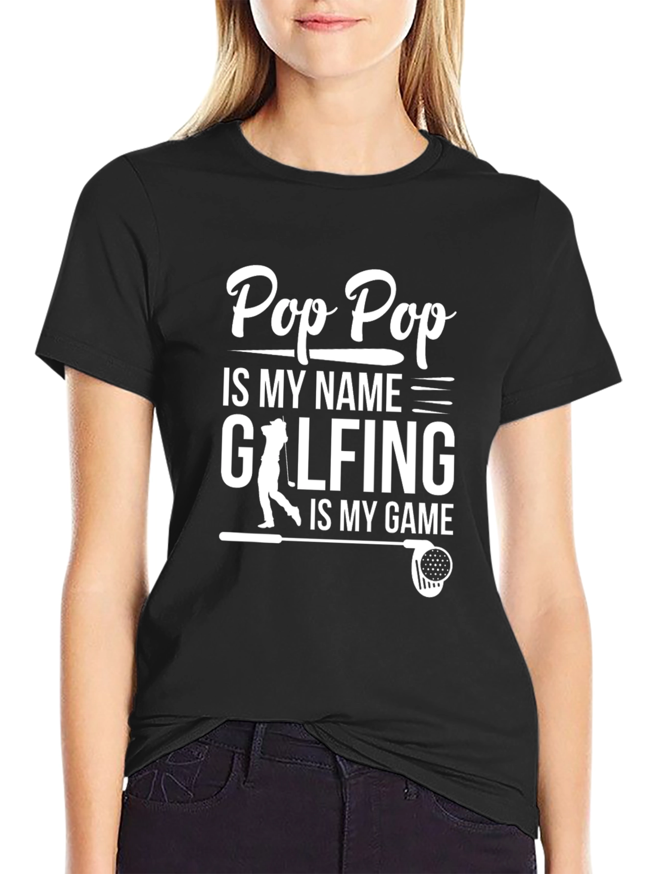 Pop Pop Golfing T-Shirt - Great Grandfather Golfer Tee