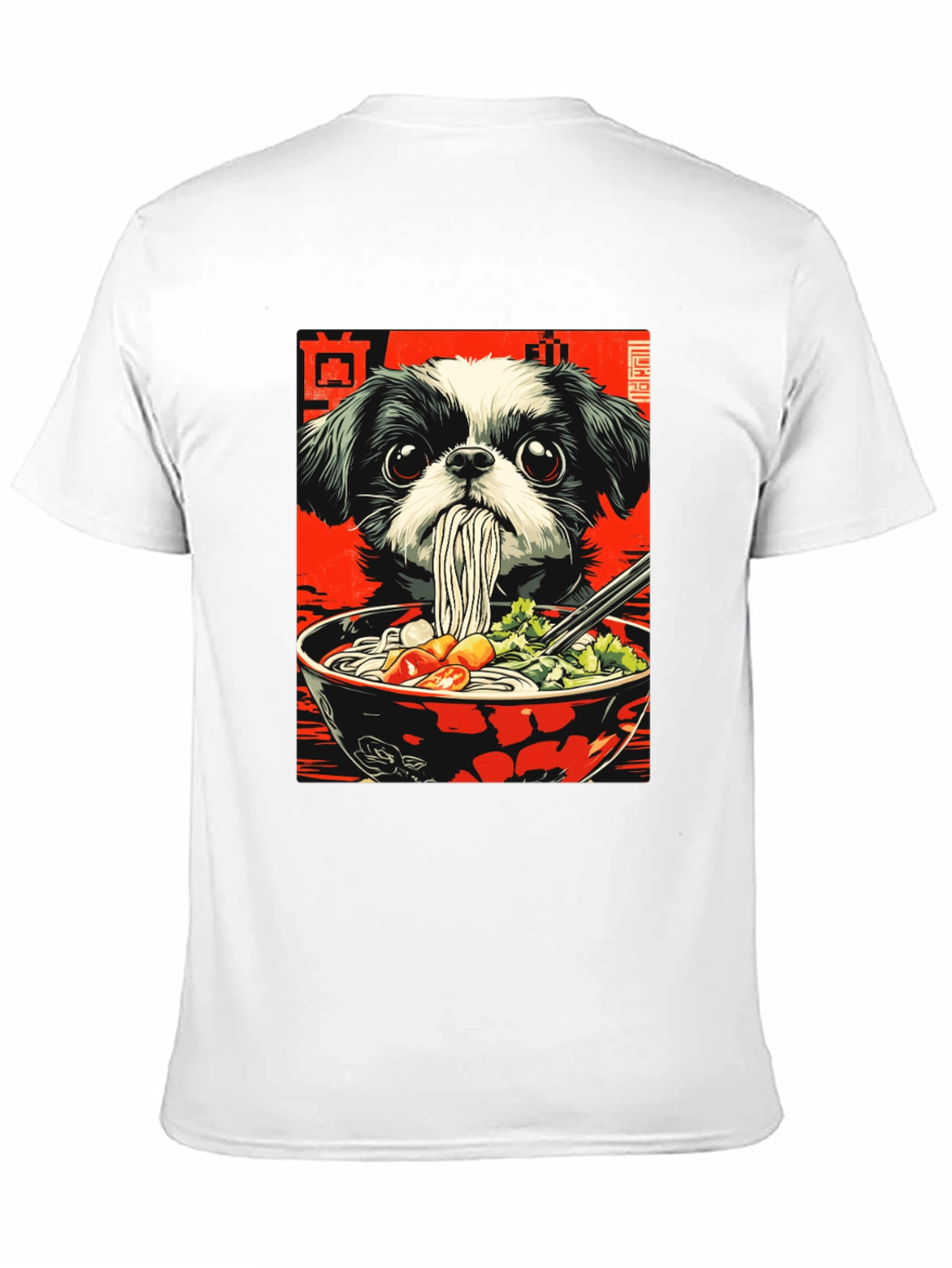 Dog Ramen Graphic Tee - Unique Anime Style Shirt