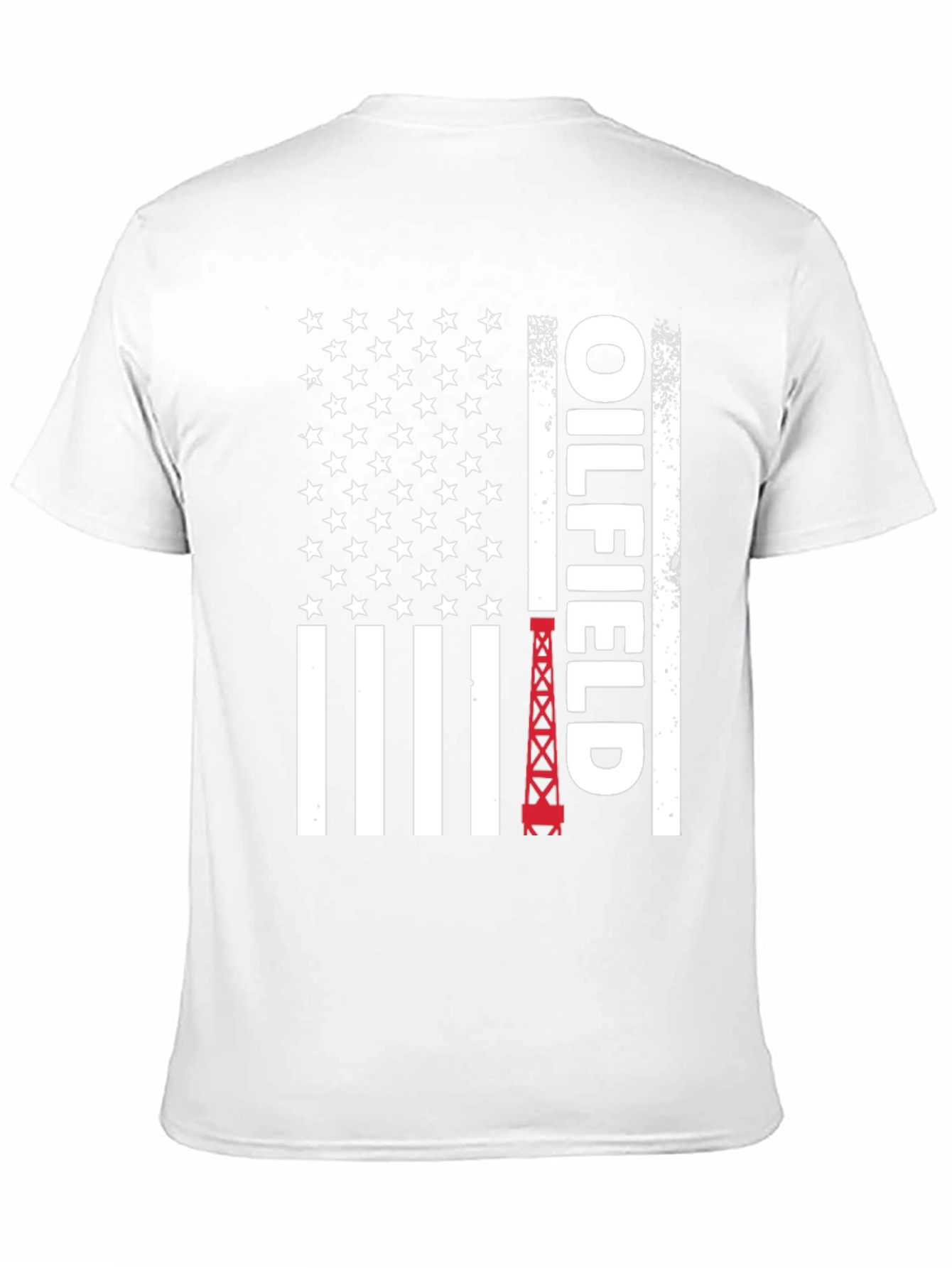 Oilfield American Flag Graphic T-Shirt