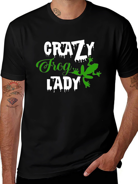 Crazy Frog Lady T-Shirt - Novelty Graphic Tee