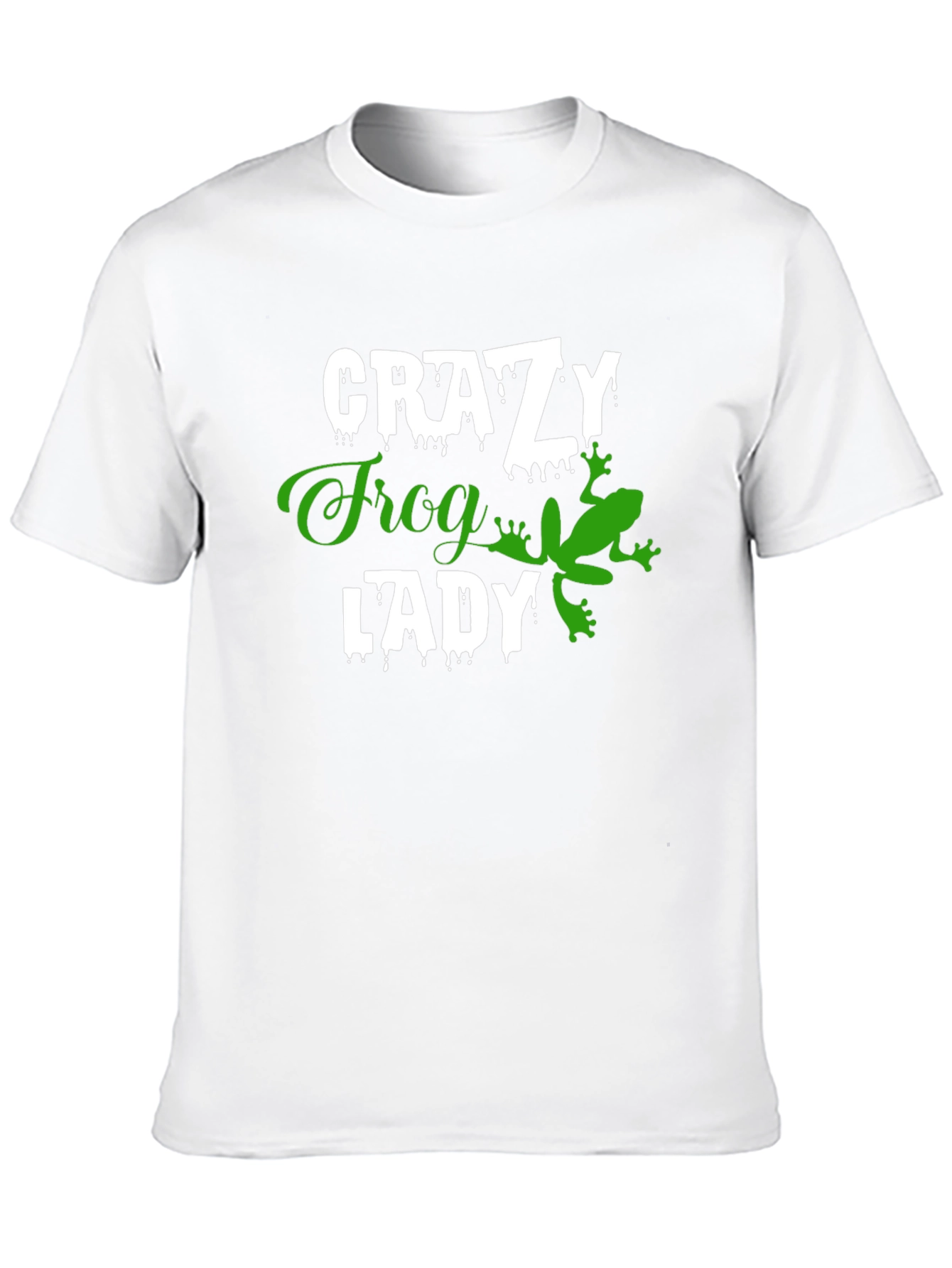 Crazy Frog Lady T-Shirt - Novelty Graphic Tee