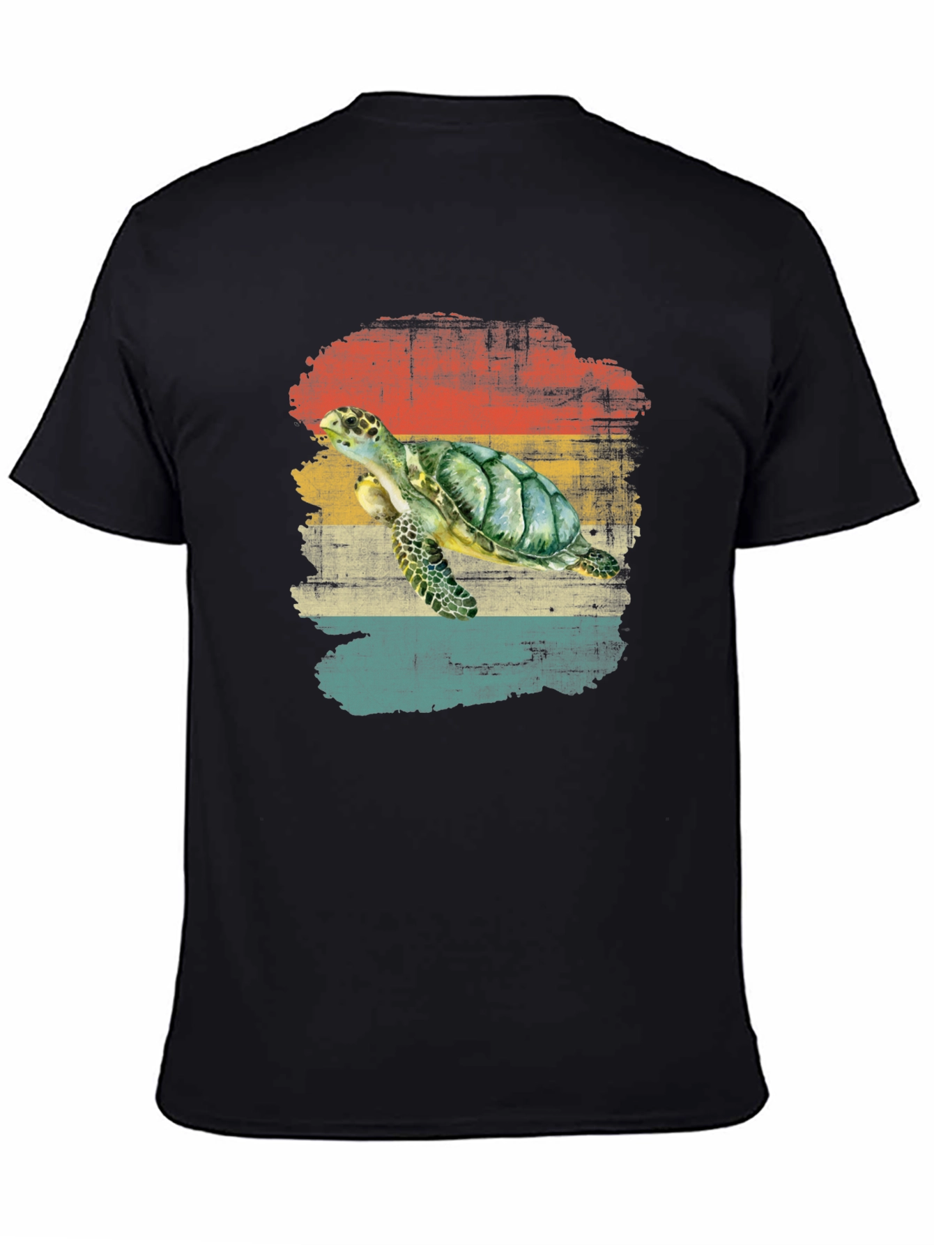 Retro Sea Turtle Graphic T-Shirt
